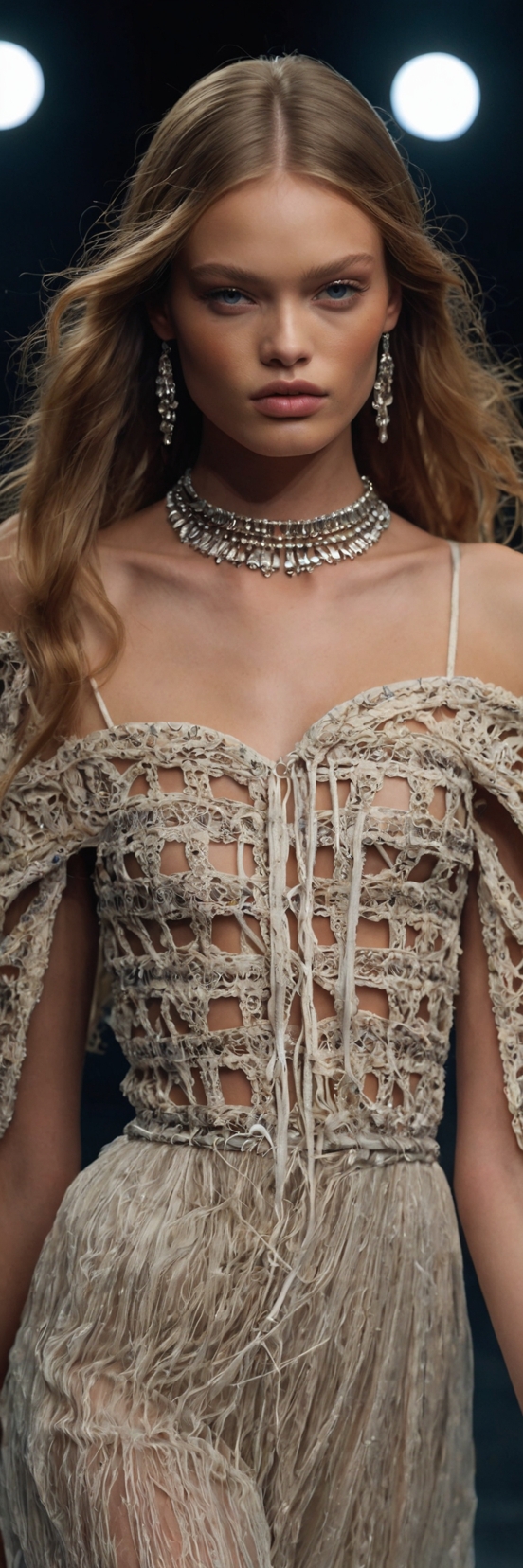 Top Models Runway Crystal And Fringe Couture 1