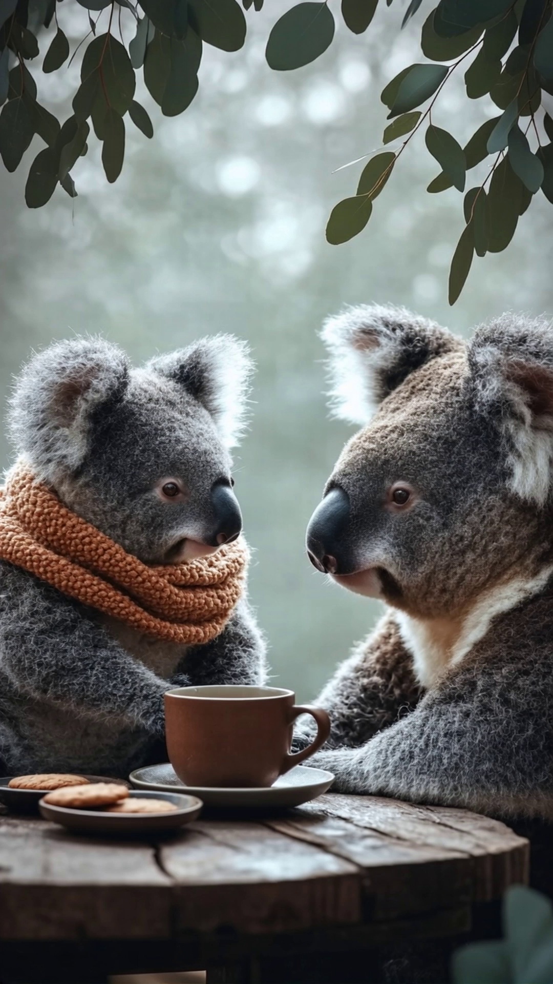 Two Koalas Tea Time Forest Video – video thumbnail