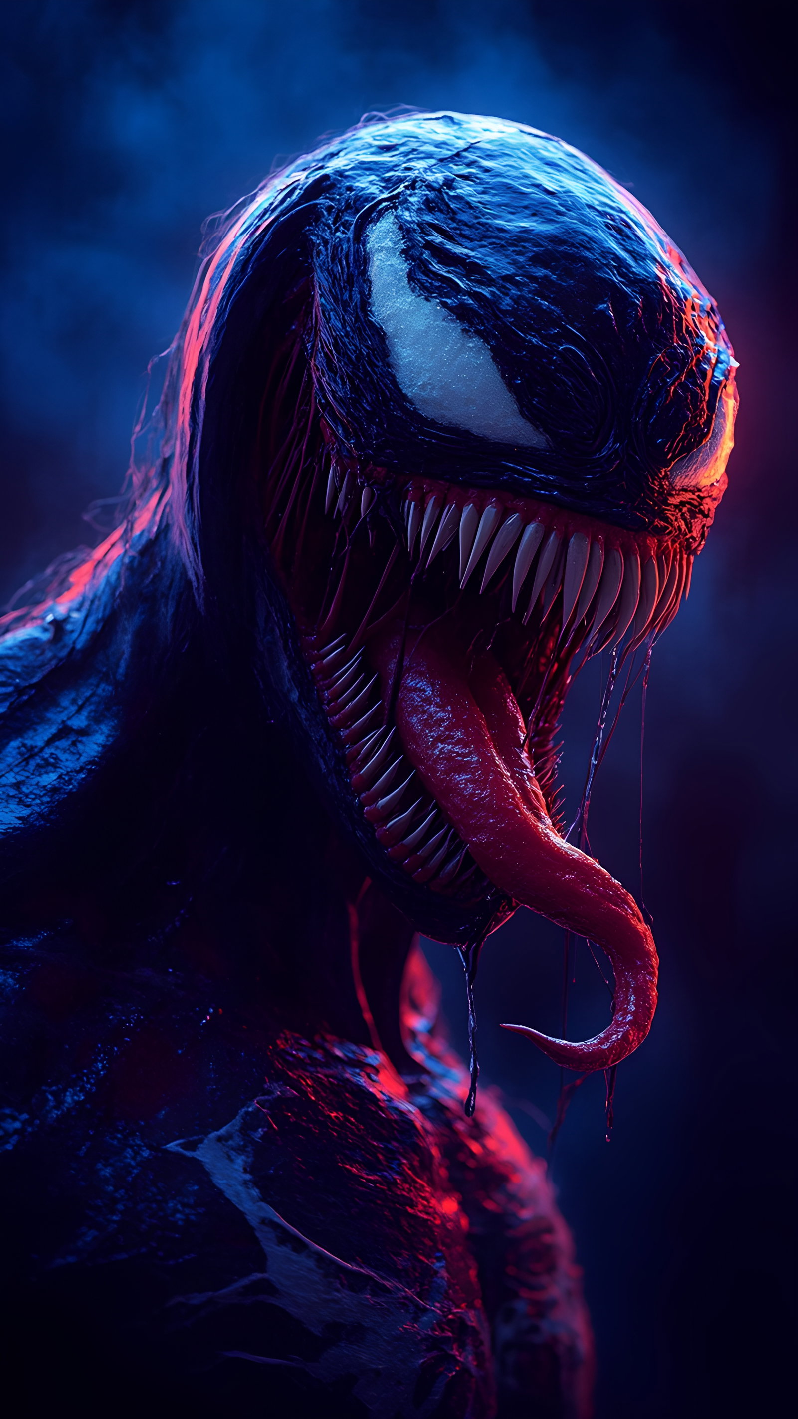 Venom Glowing Lava Eyes Sci Fi Horror Portrait 5