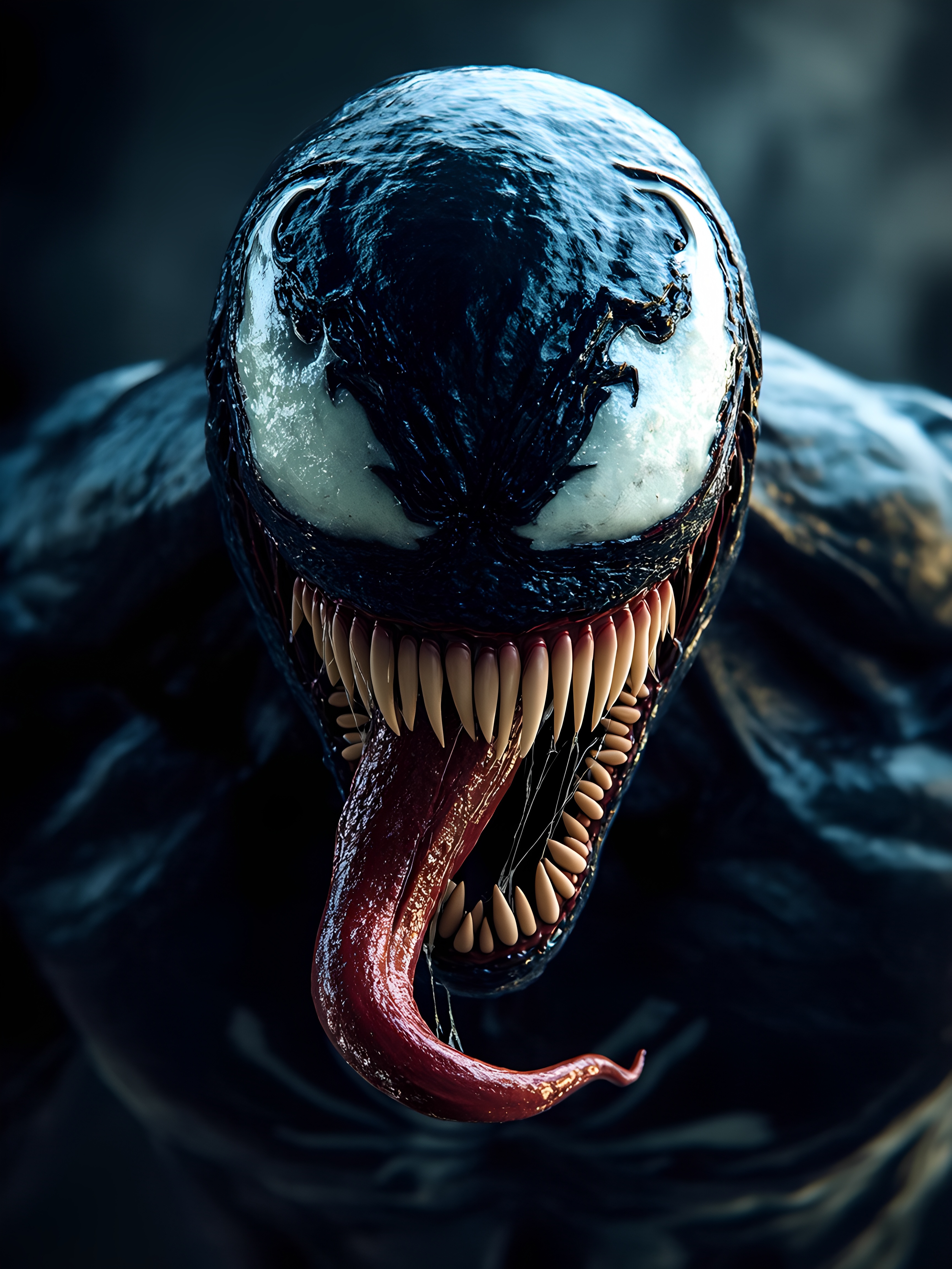 Venom Symbiote Sharp Teeth Closeup 1