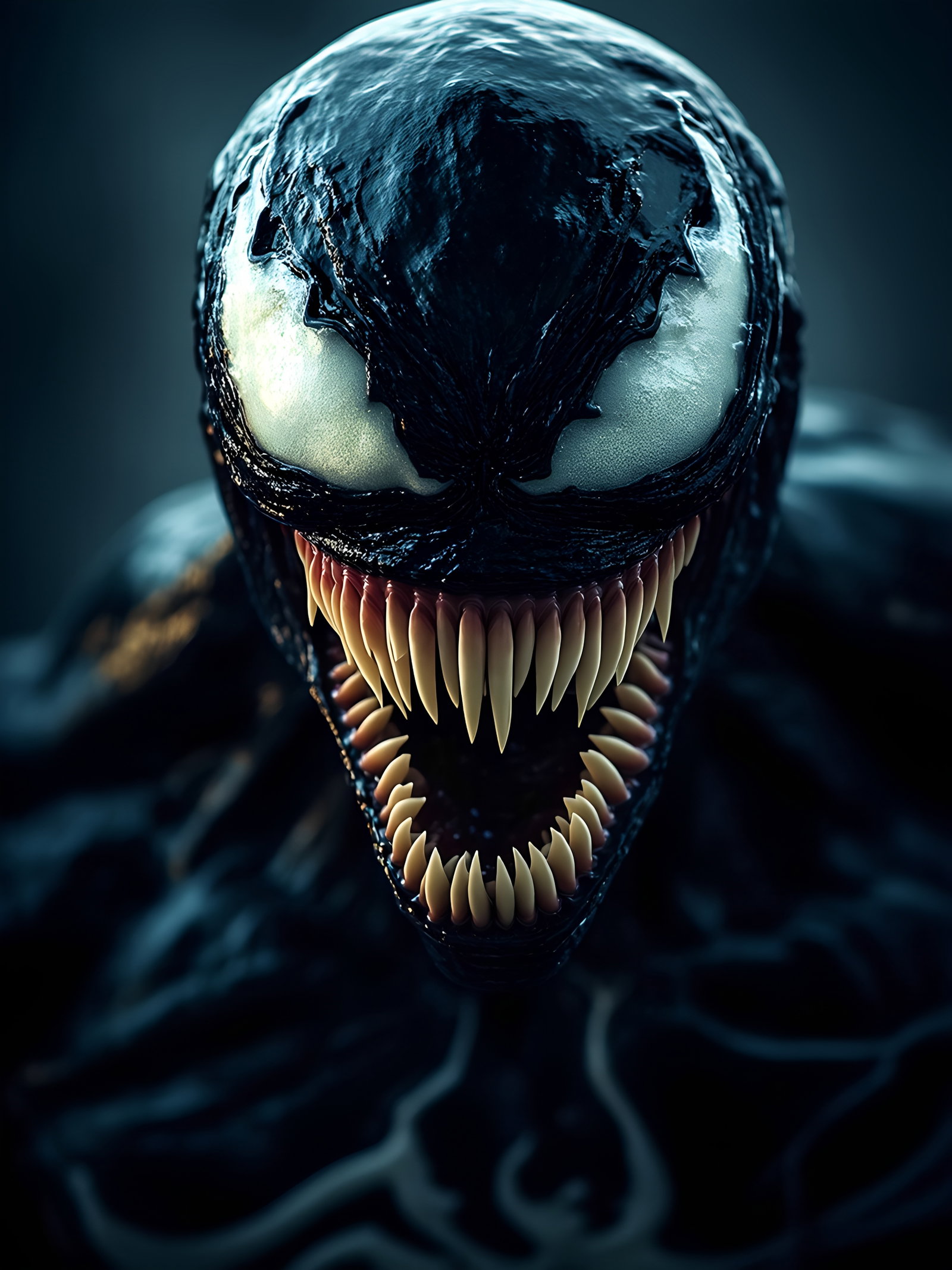 Venom Symbiote Sharp Teeth Closeup 2