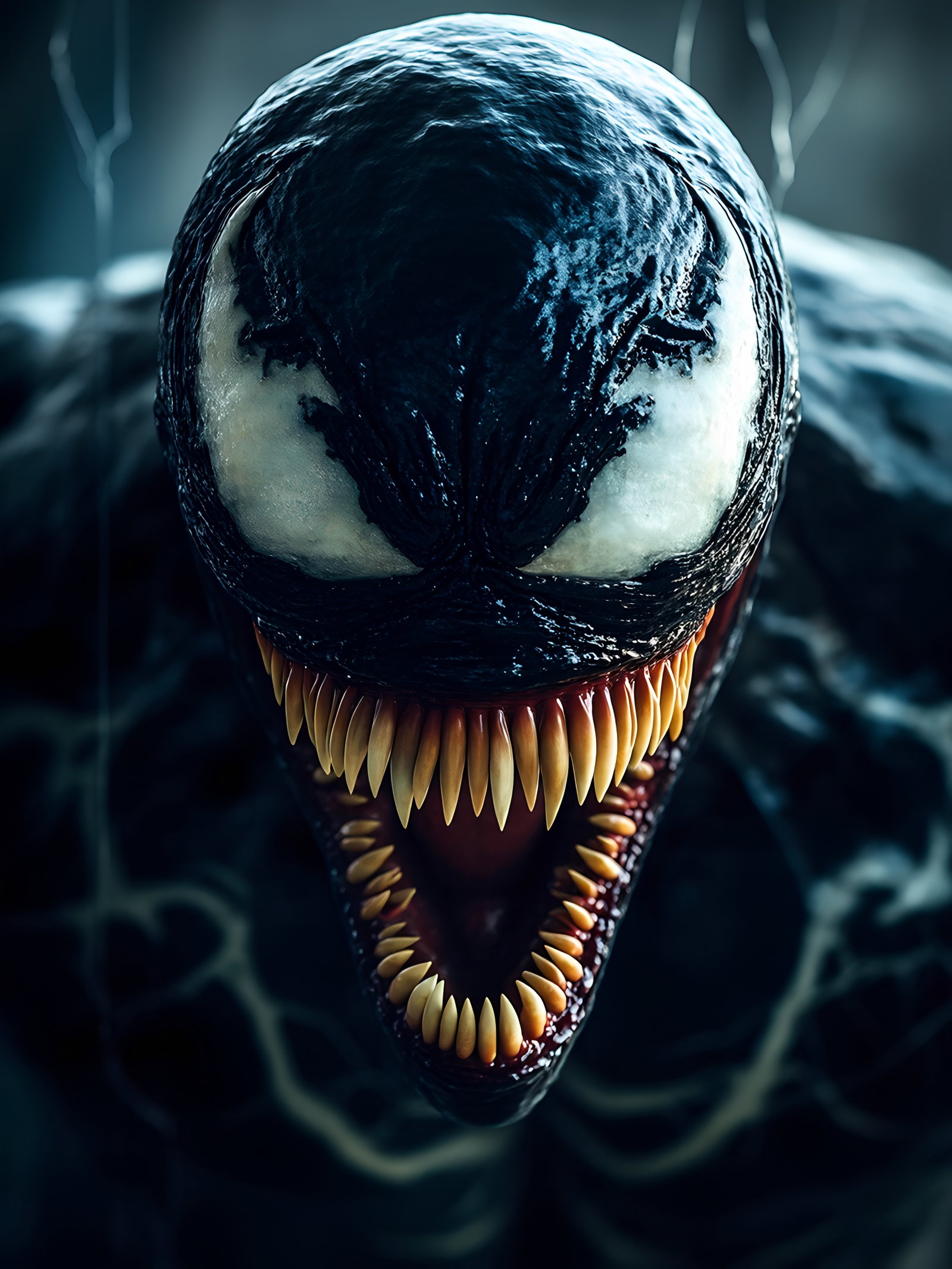 Venom Symbiote Sharp Teeth Closeup 3