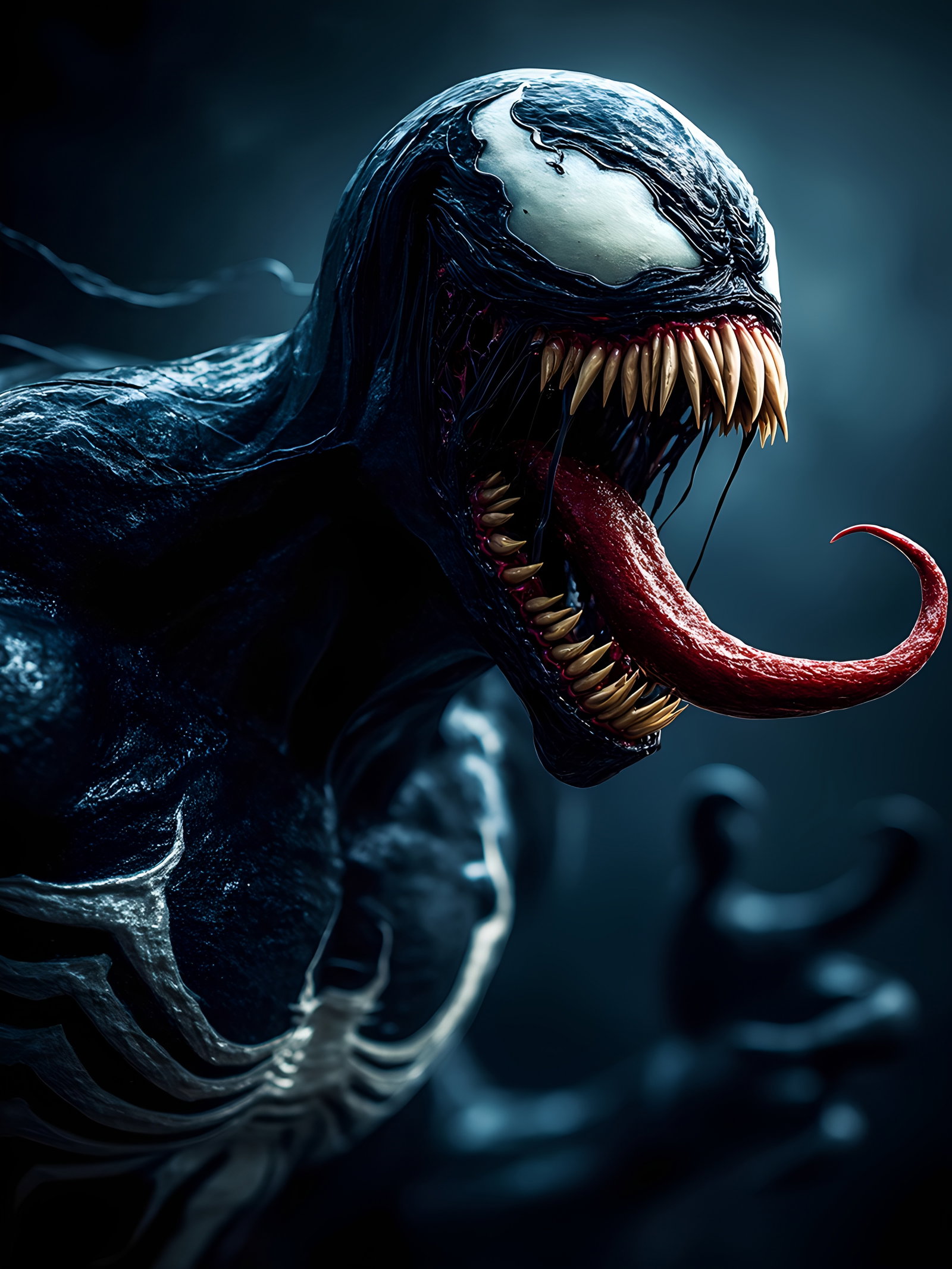 Venom Symbiote Sharp Teeth Closeup 4