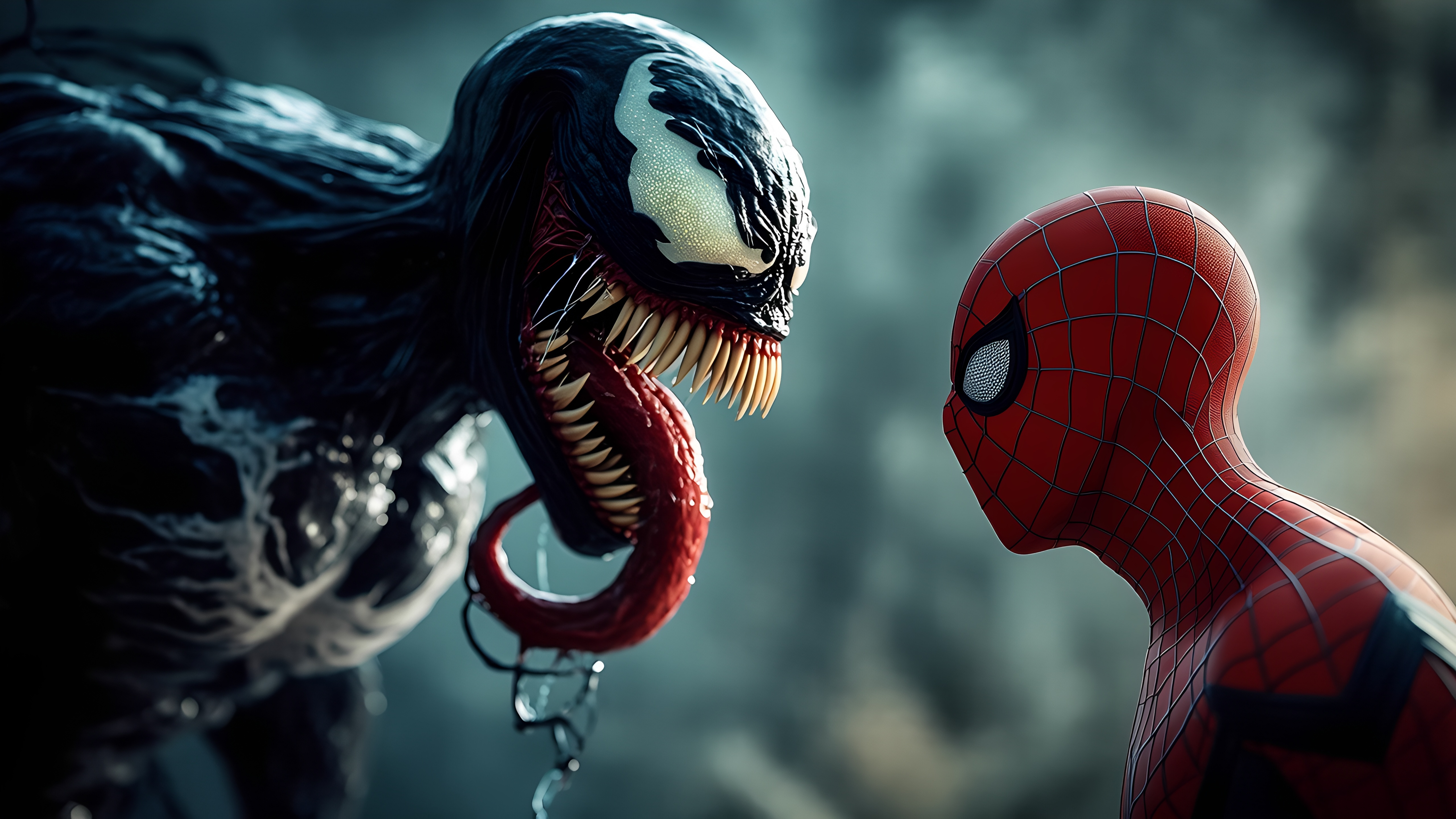 Venom Vs Spiderman Faceoff Cinematic Scene 1
