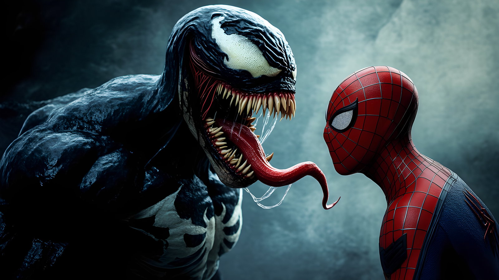 Venom Vs Spiderman Faceoff Cinematic Scene 2