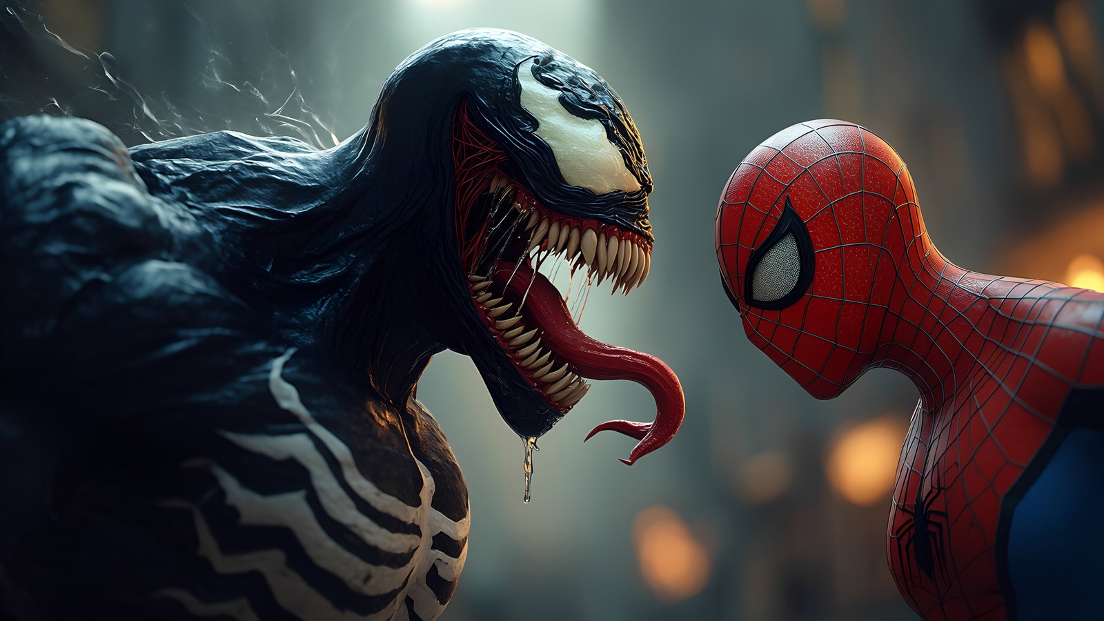 Venom Vs Spiderman Faceoff Cinematic Scene 3