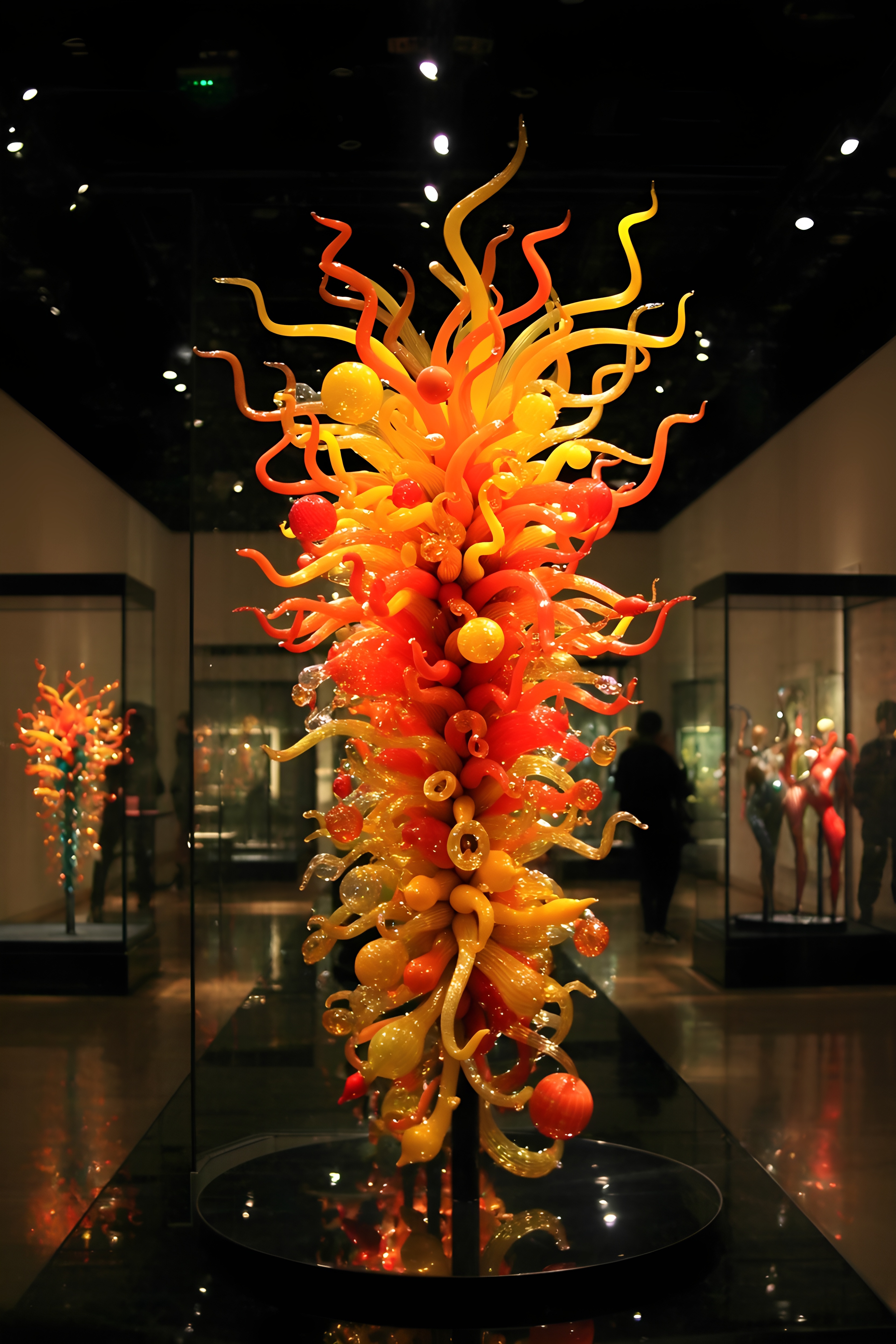 Vibrant Hand Blown Glass Sculpture 2