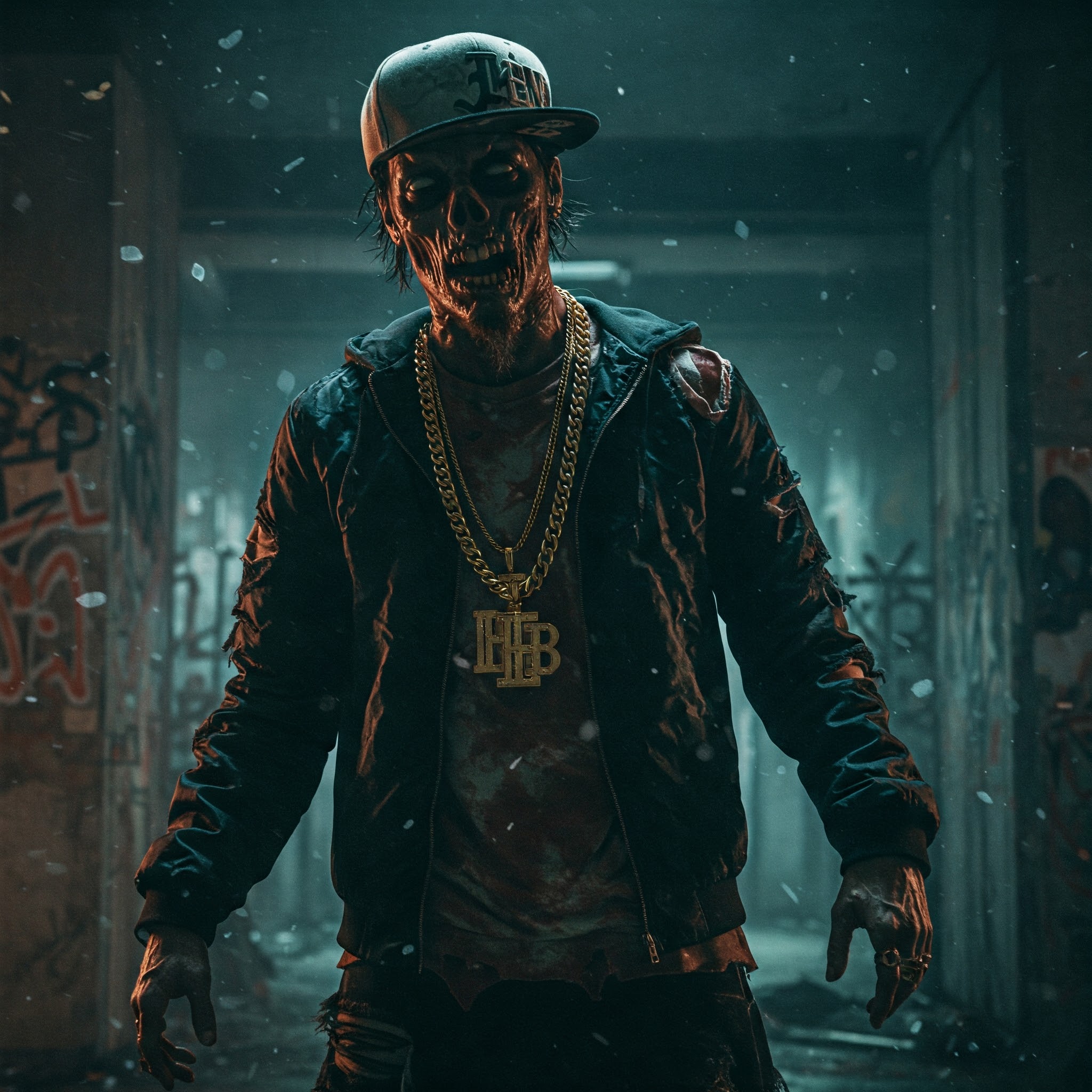 Zombie Rapper Urban Alley Style