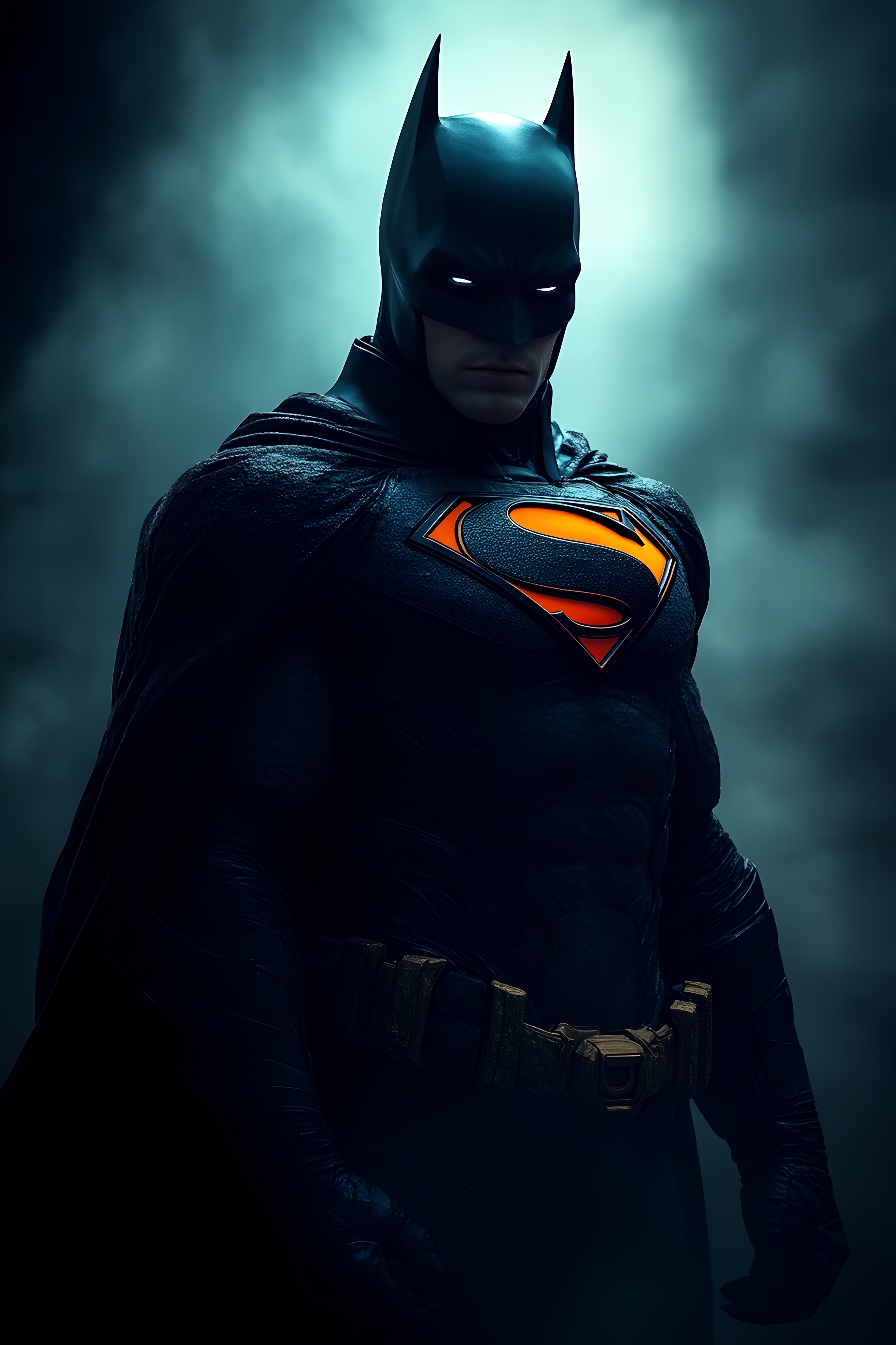 Batman Superman Mix Character