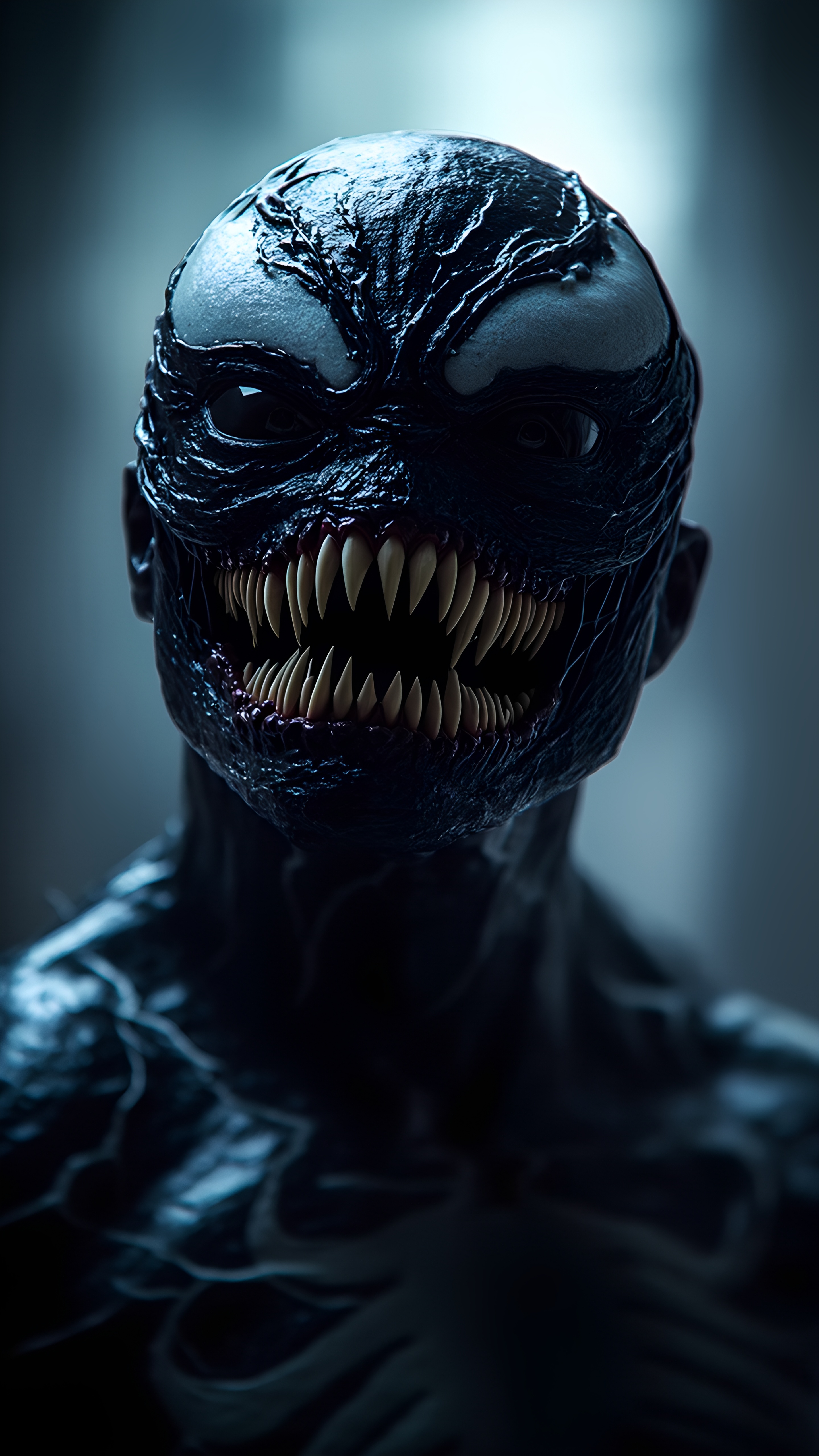 Black Symbiote Creature Close Up