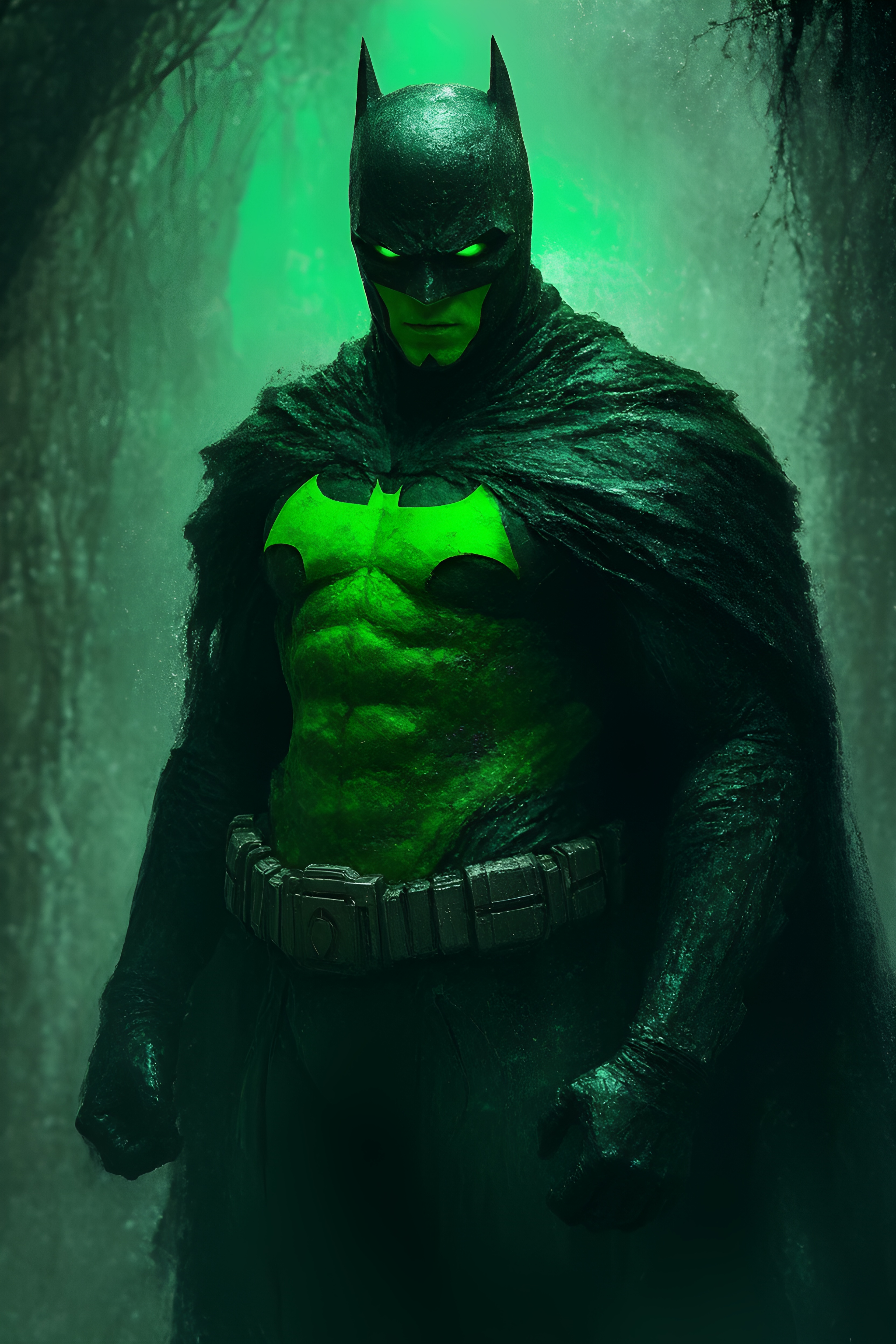 Green Batman Hero Forest