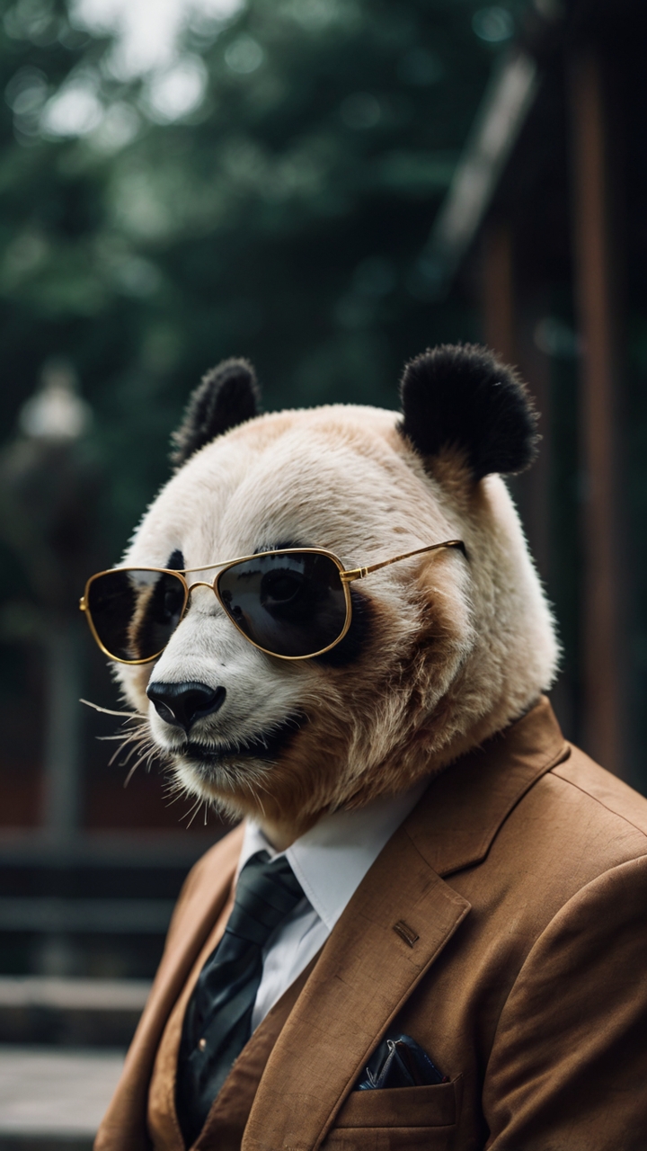 Panda Business Suit Sunglasses 1