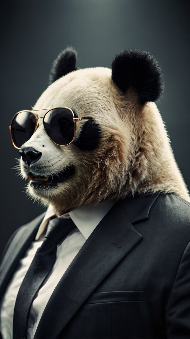Panda Business Suit Sunglasses 2