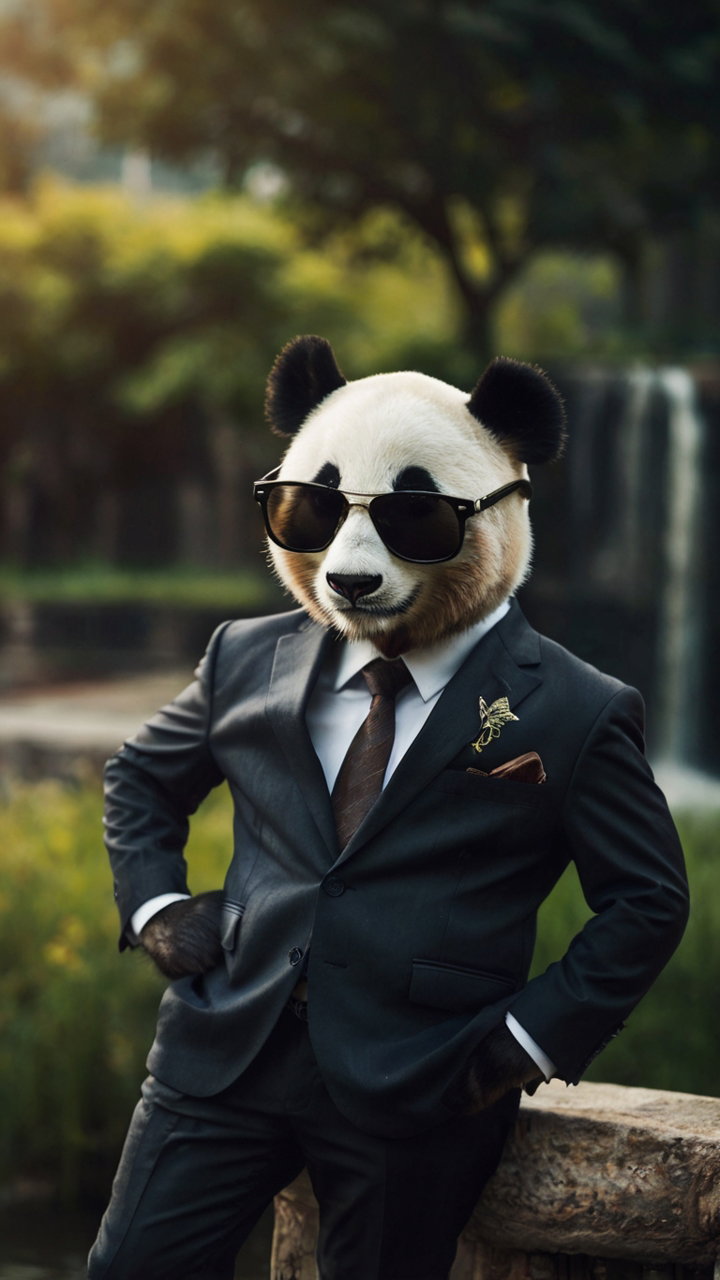 Panda Business Suit Sunglasses 3