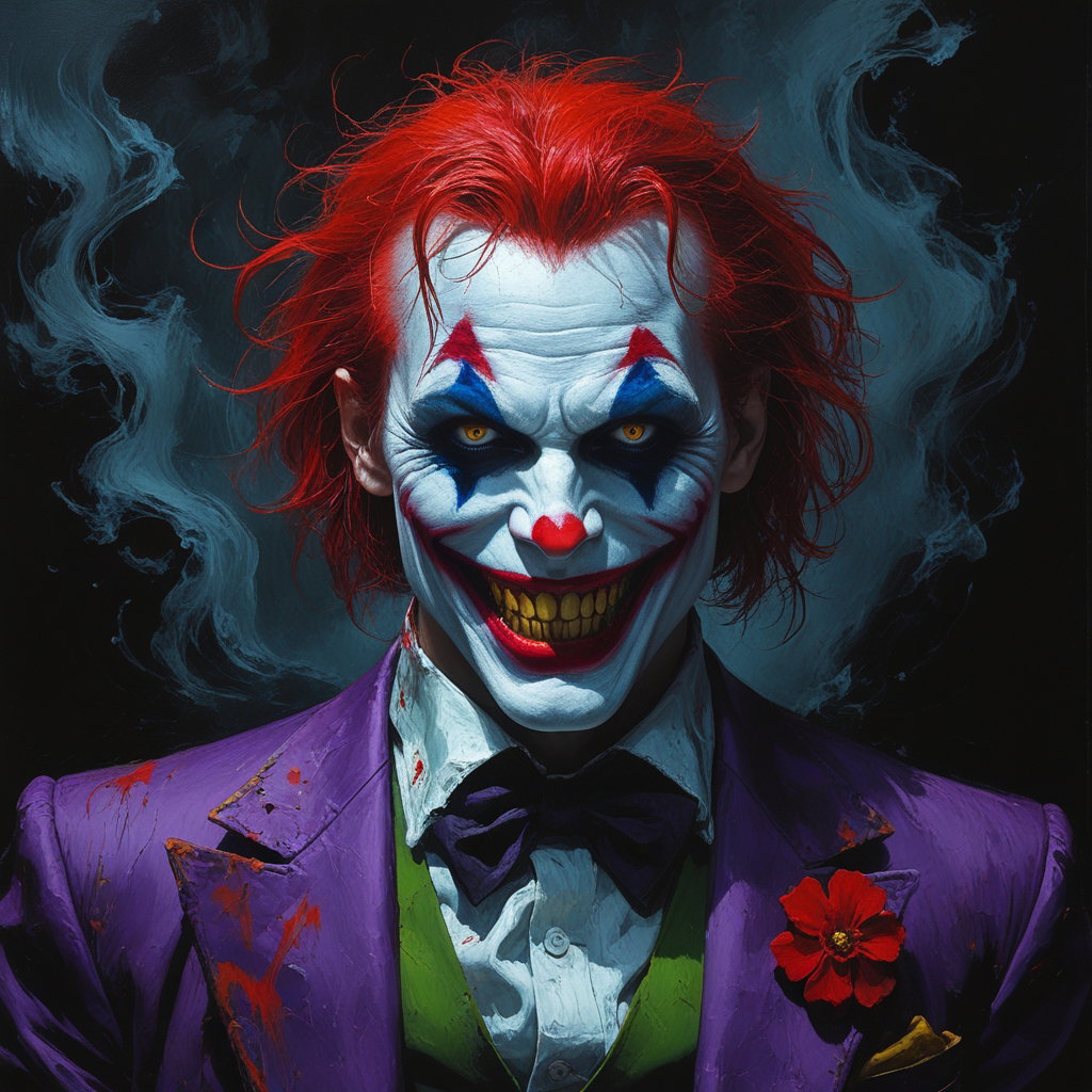 Sinister Joker Inspired Evil Clown Portrait 4