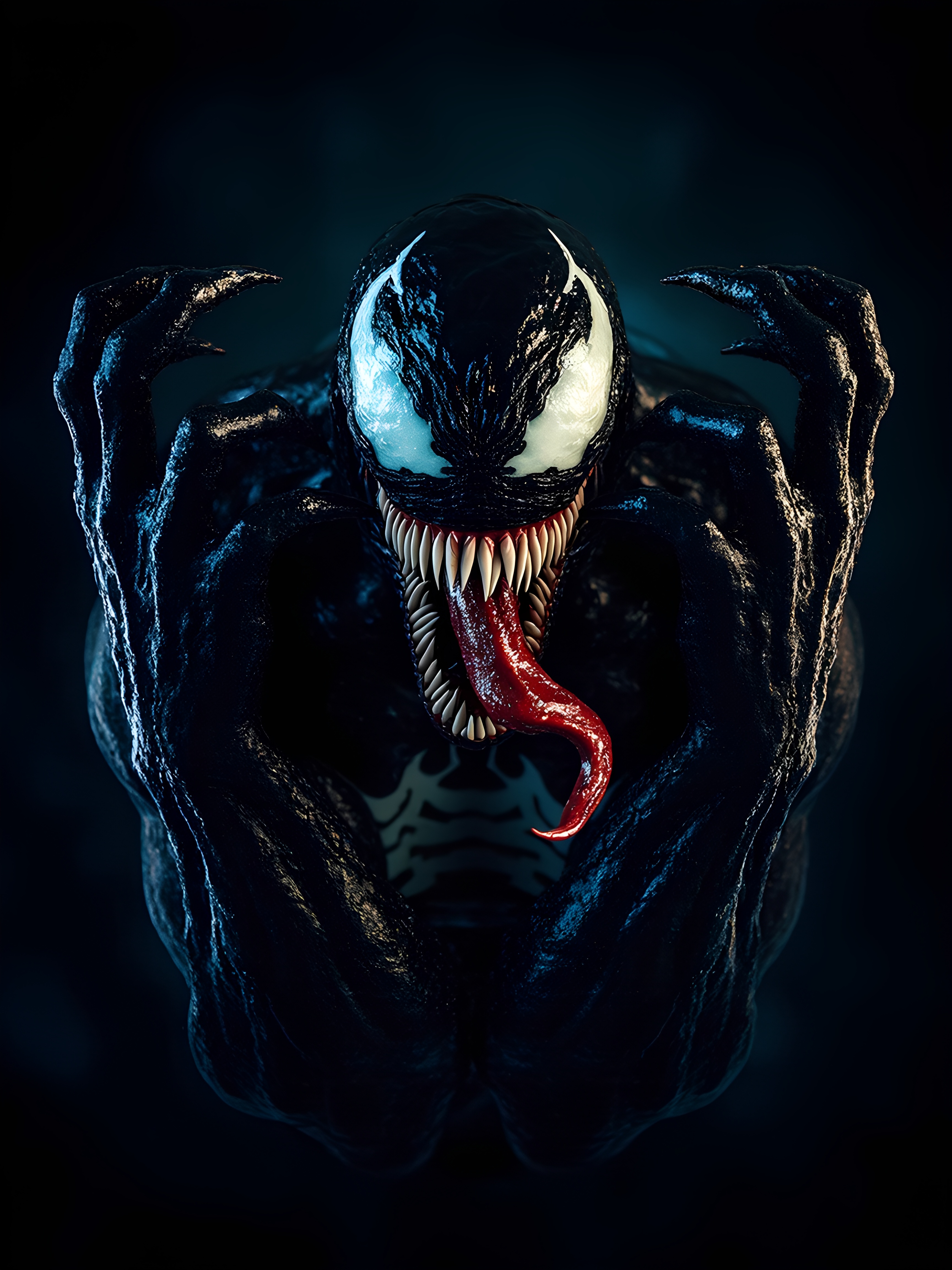 Venom Crazy Symbiote Teeth Tongue 1