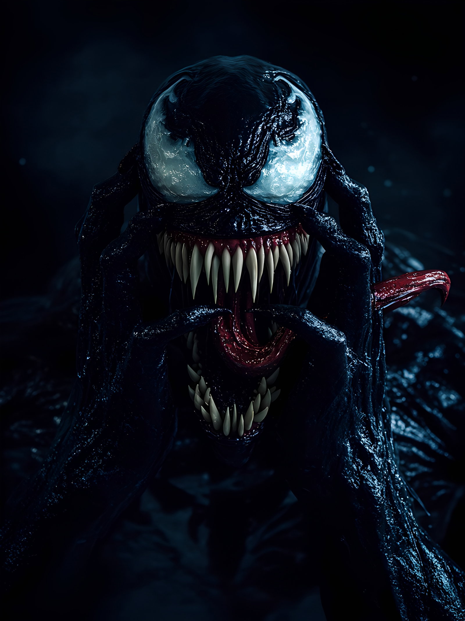 Venom Crazy Symbiote Teeth Tongue 2