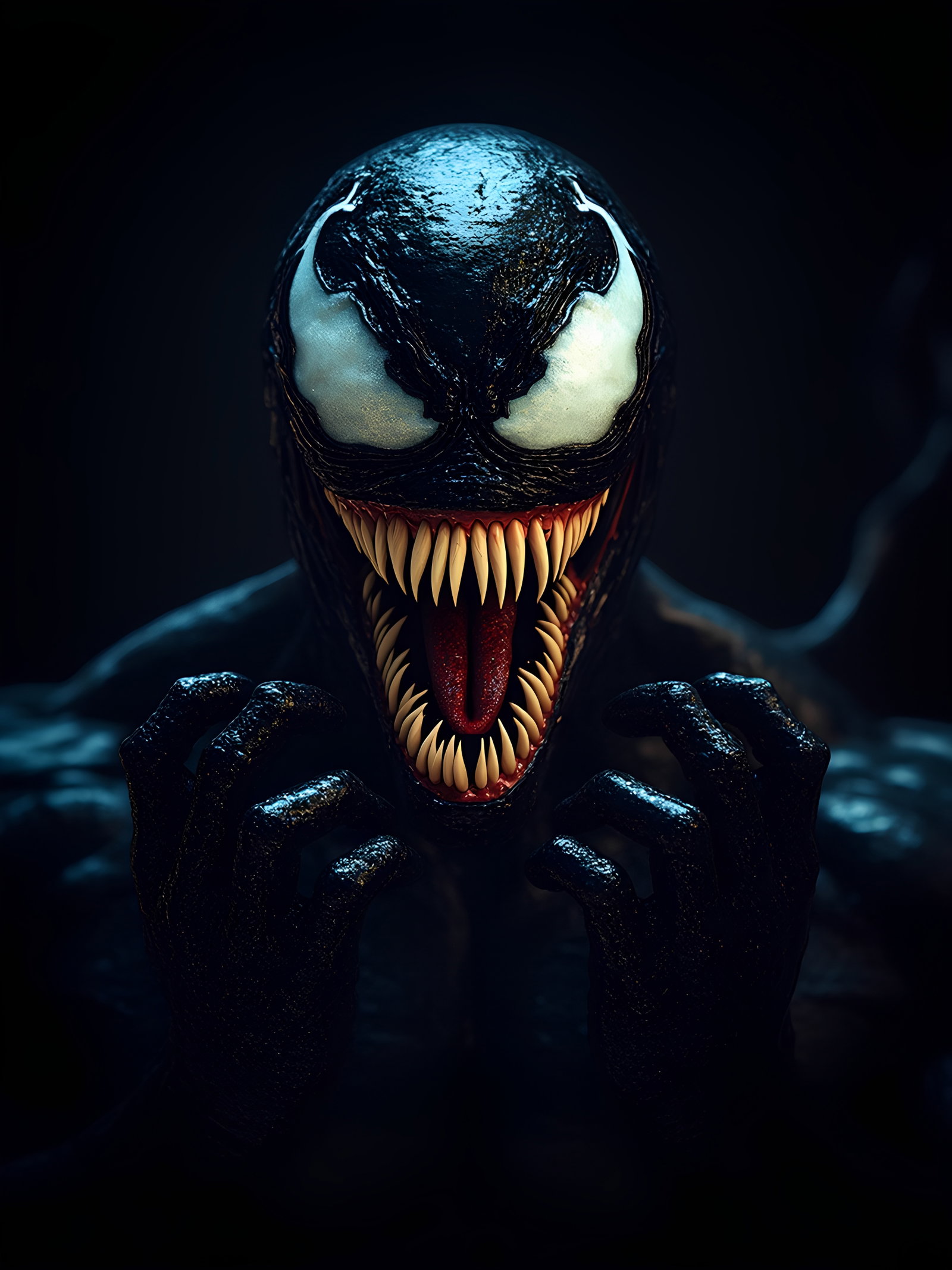 Venom Crazy Symbiote Teeth Tongue 3