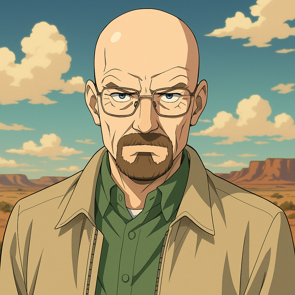 Walter White Anime Breaking Bad