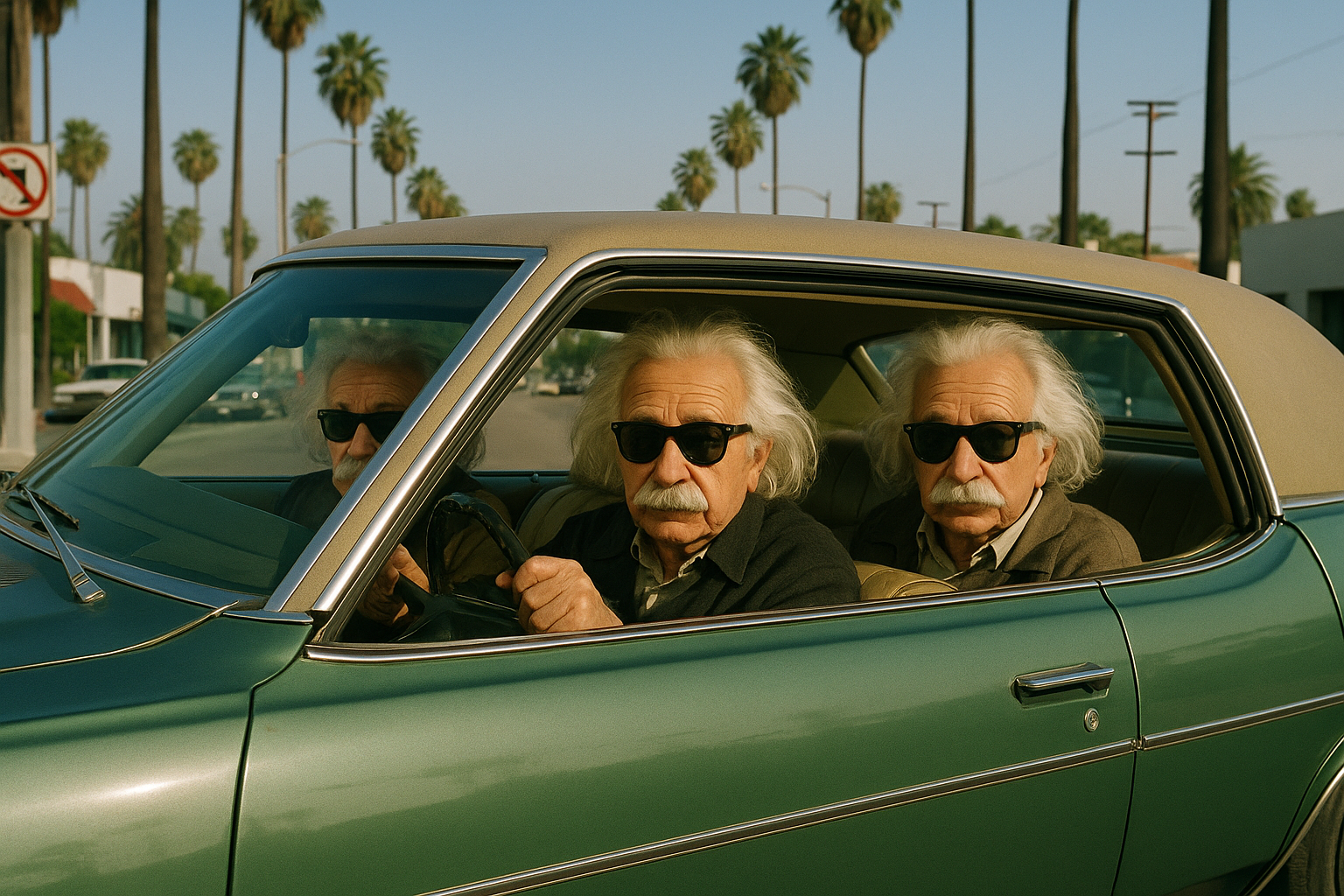 Einstein Lookalikes Vintage Car 2