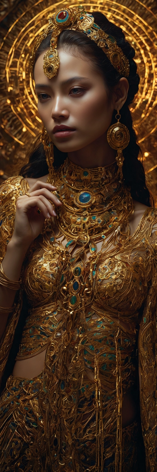 Golden Queen Gemstone Headdress 2