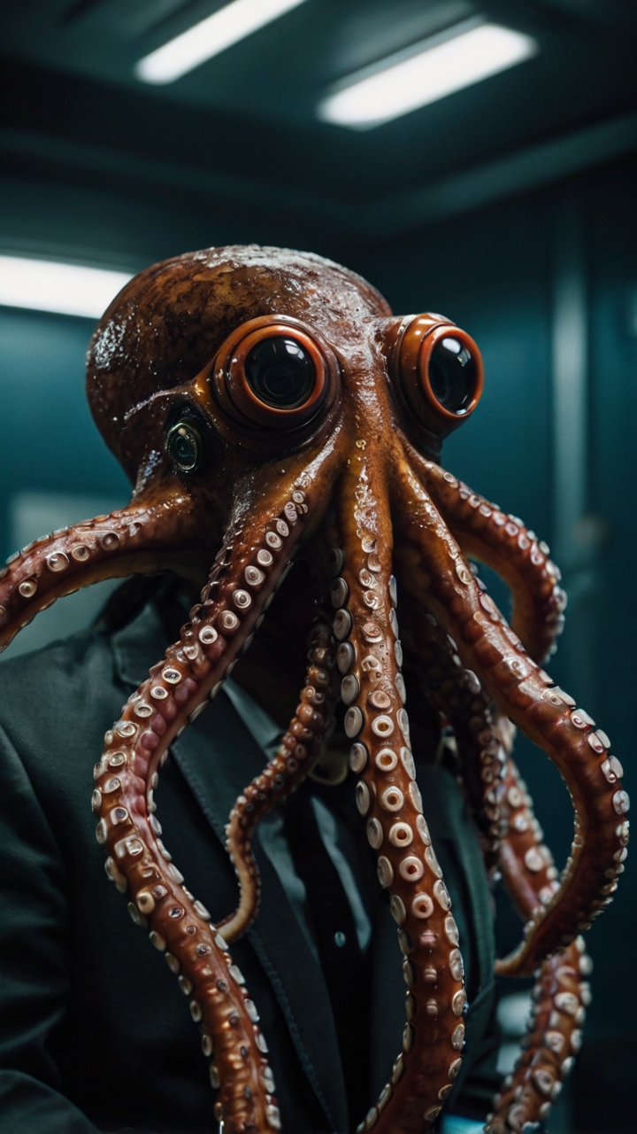 Octopus Headed Man In Suit 1