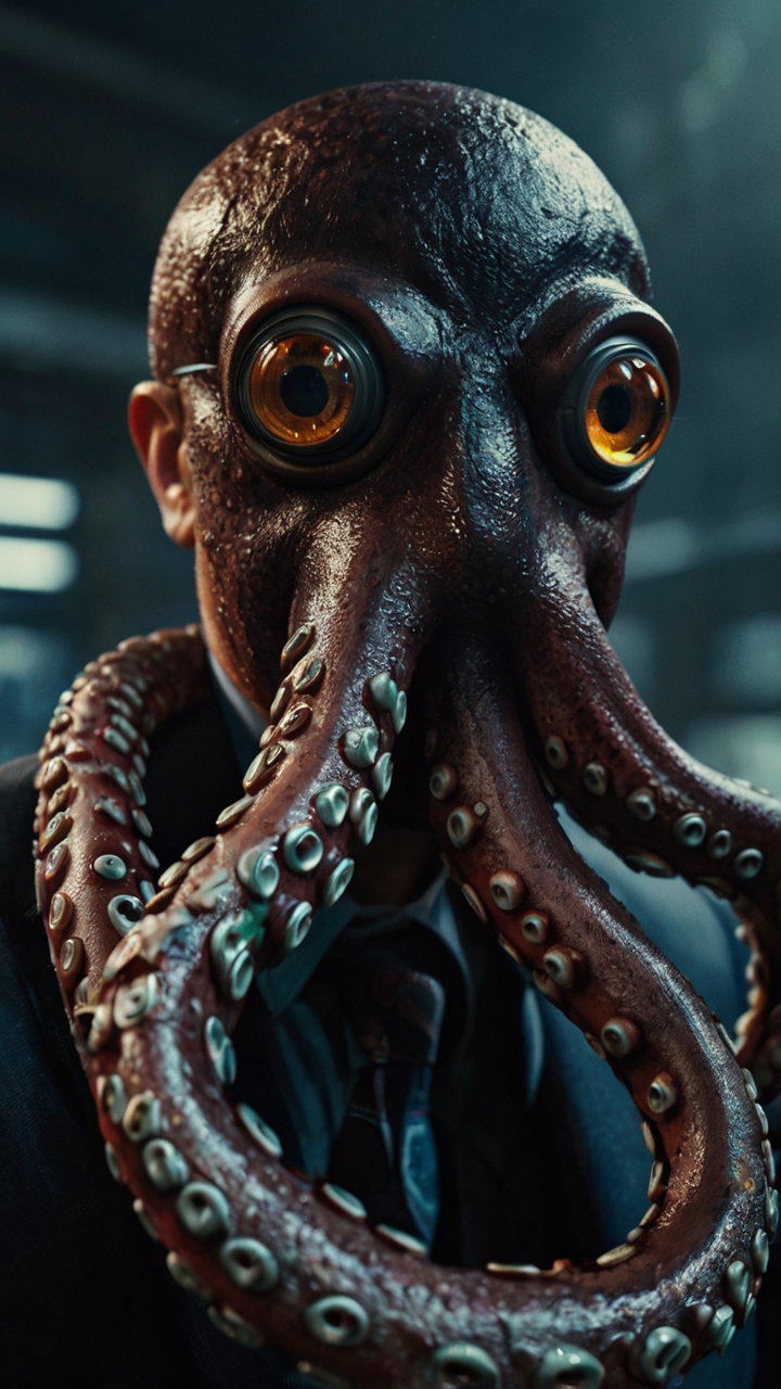 Octopus Headed Man In Suit 2