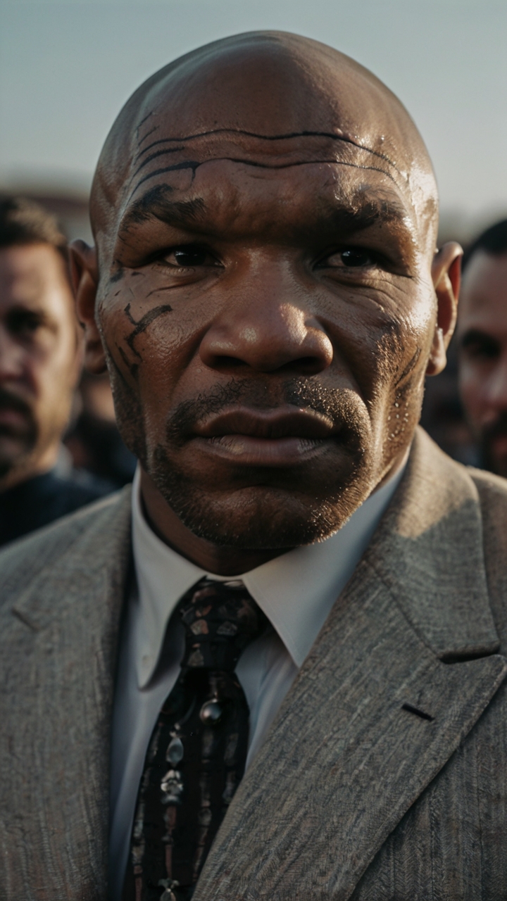 Portrait Inspired Mike Tyson Style