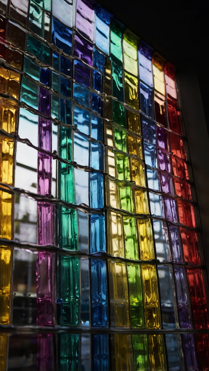 Rainbow Glass Sculpture Colorful 2
