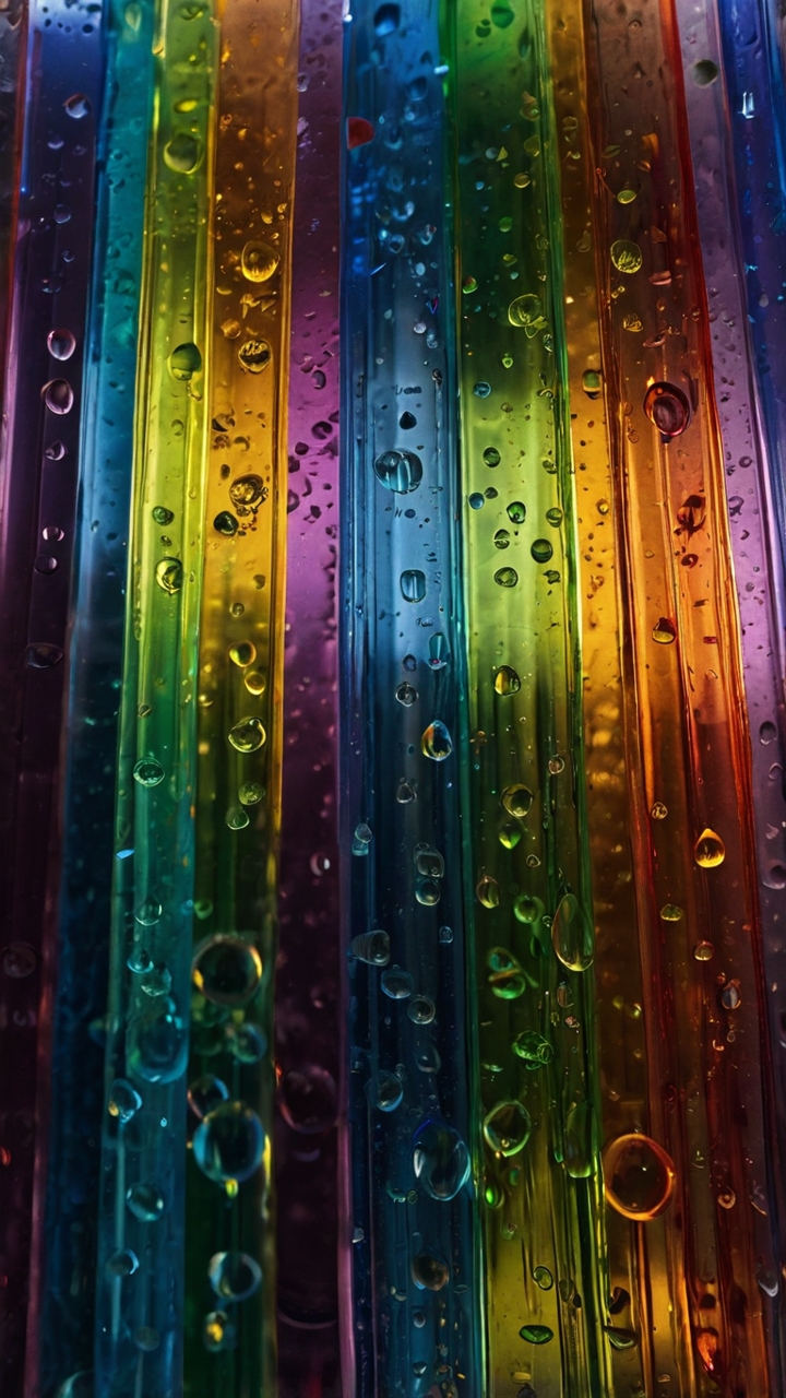 Rainbow Glass Sculpture Colorful 4