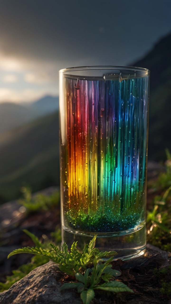 Rainbow Glass Sculpture Colorful 5