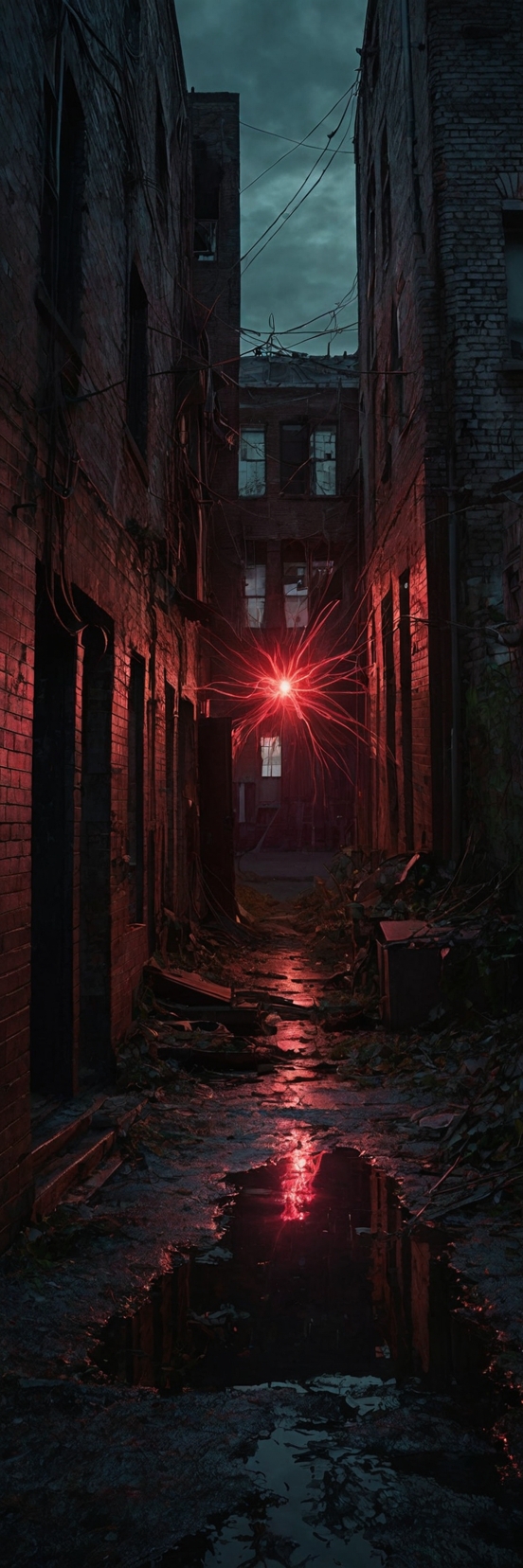 Red Glowing Orb Abandoned Alley 1