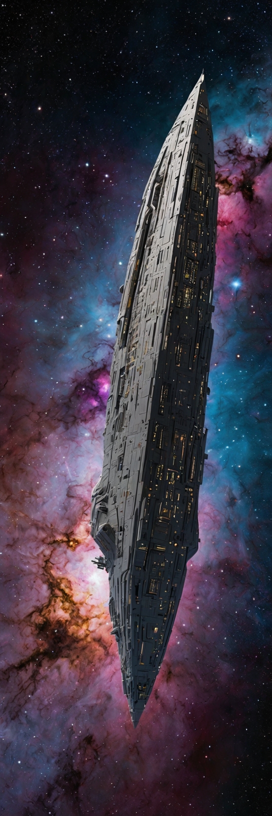 Spaceship Floating Deep Space Energy Ring 4