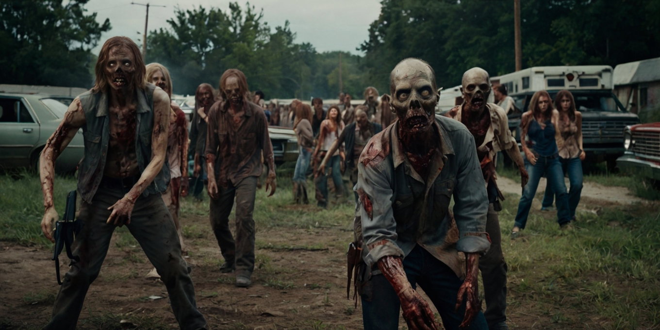 Realistic Zombie Horde In Post Apocalyptic Town 8