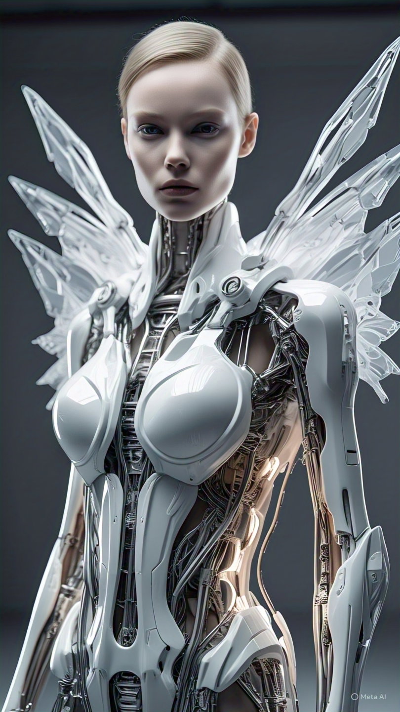 Robot Futuristic White Design 2