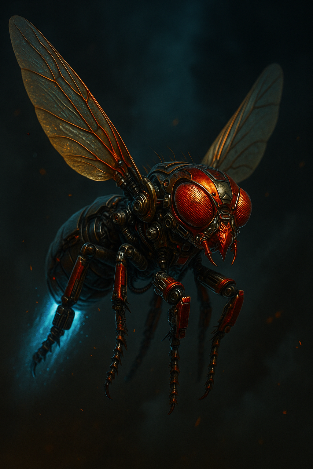 Robotic Fly Mechanical Wings