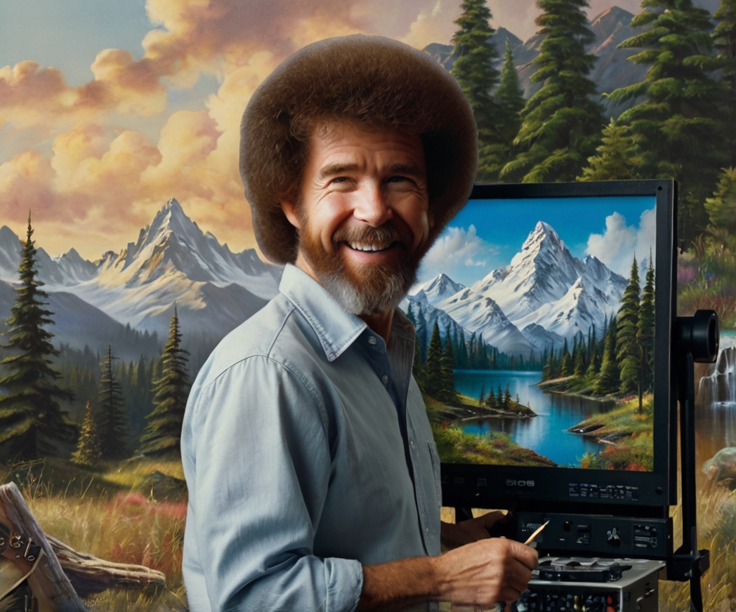 Bob Ross Digital Mountain Landscape Studio 1