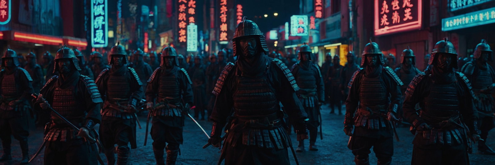 Cyberpunk Samurai Neon Street 2