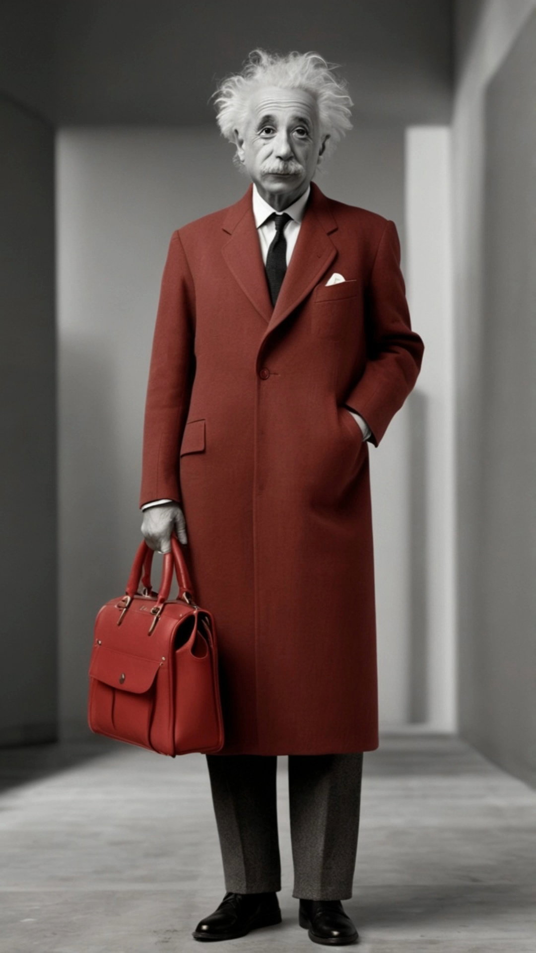Einstein Red Coat Briefcase Video 2 Thumbnail