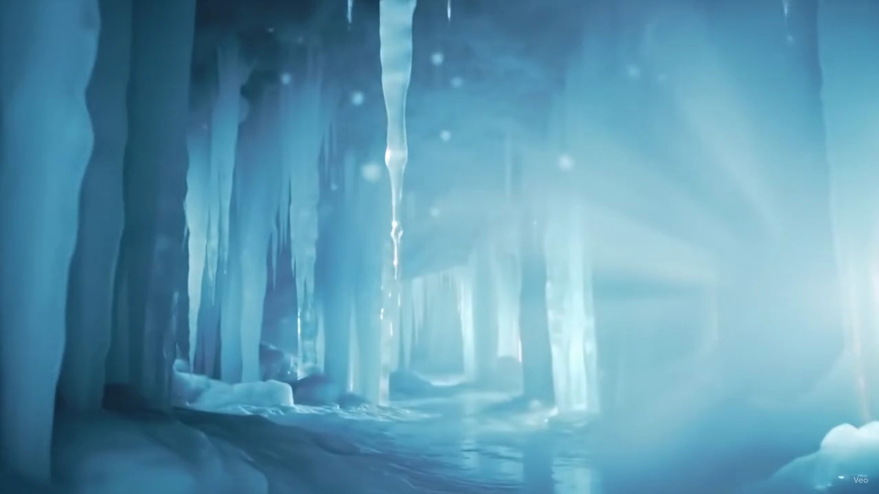 Frozen Icicles Rocky Cliff Winter Video 2 Thumbnail