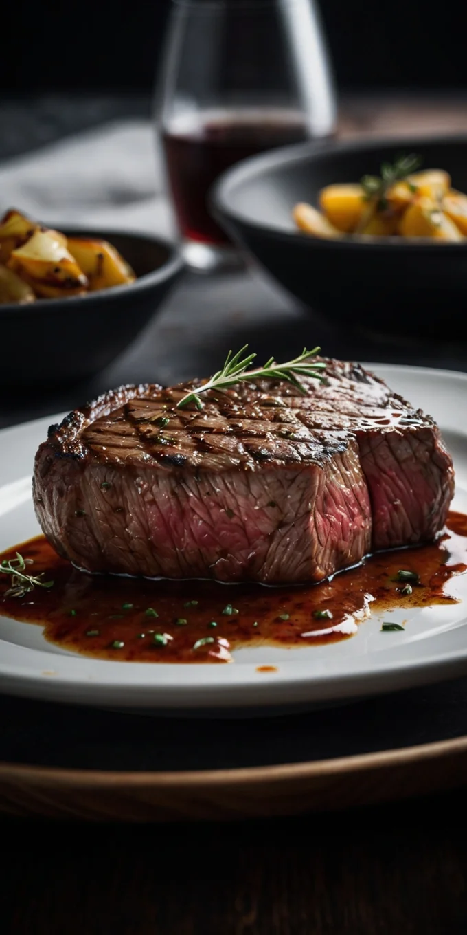 Grilled Steak Rosemary Tomatoes 2