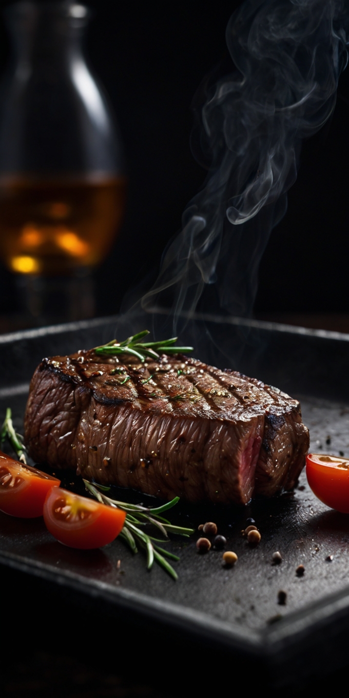 Grilled Steak Rosemary Tomatoes 3