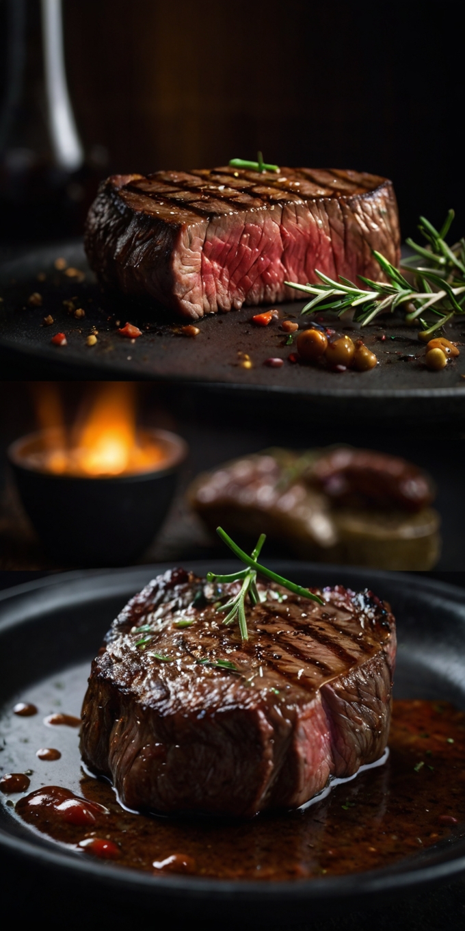 Grilled Steak Rosemary Tomatoes 4