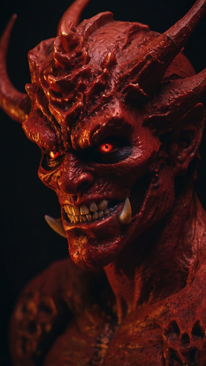 Horned Red Demon Portrait 1