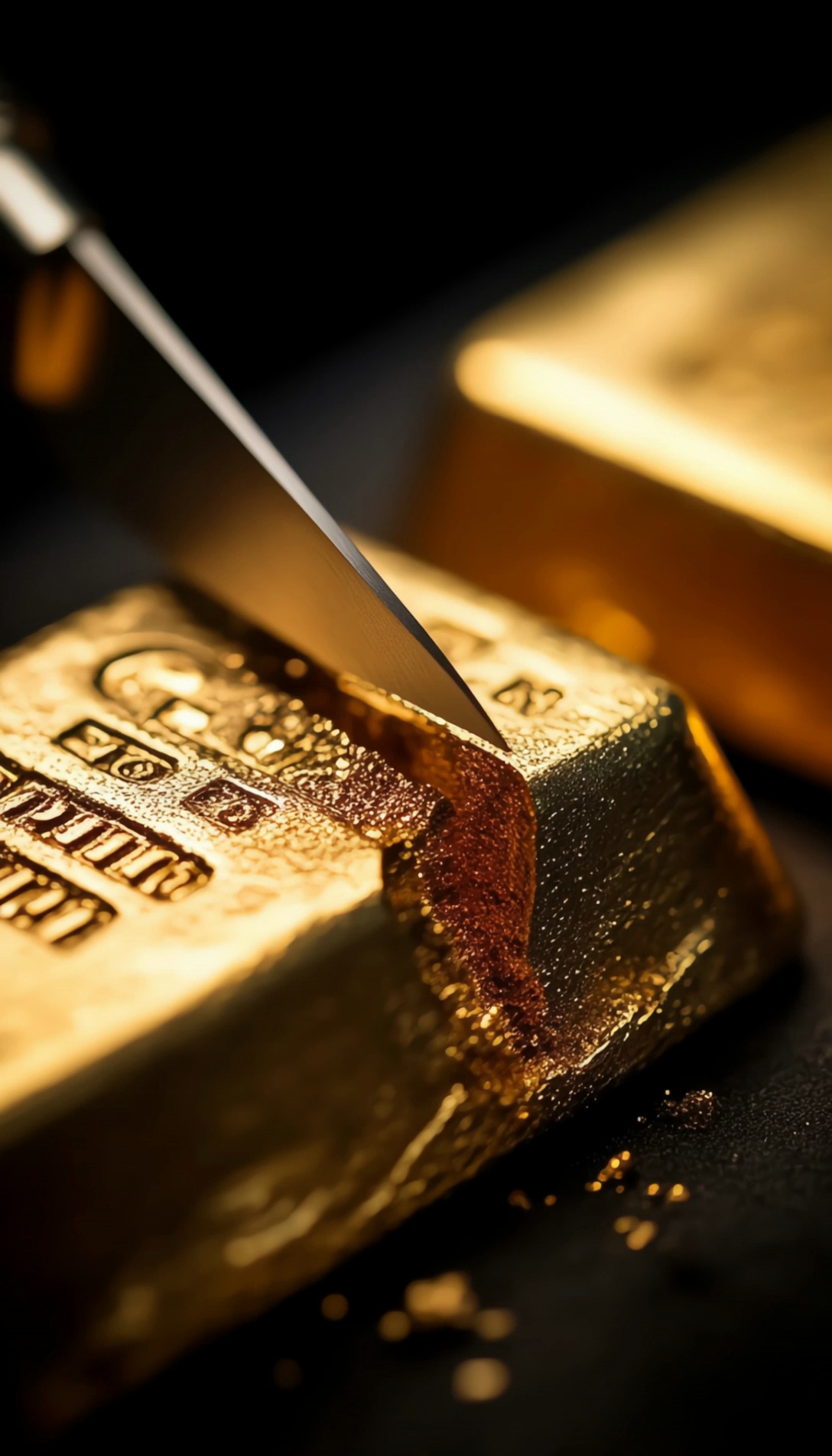 Knife Cutting Gold Bar Video 1 – video thumbnail