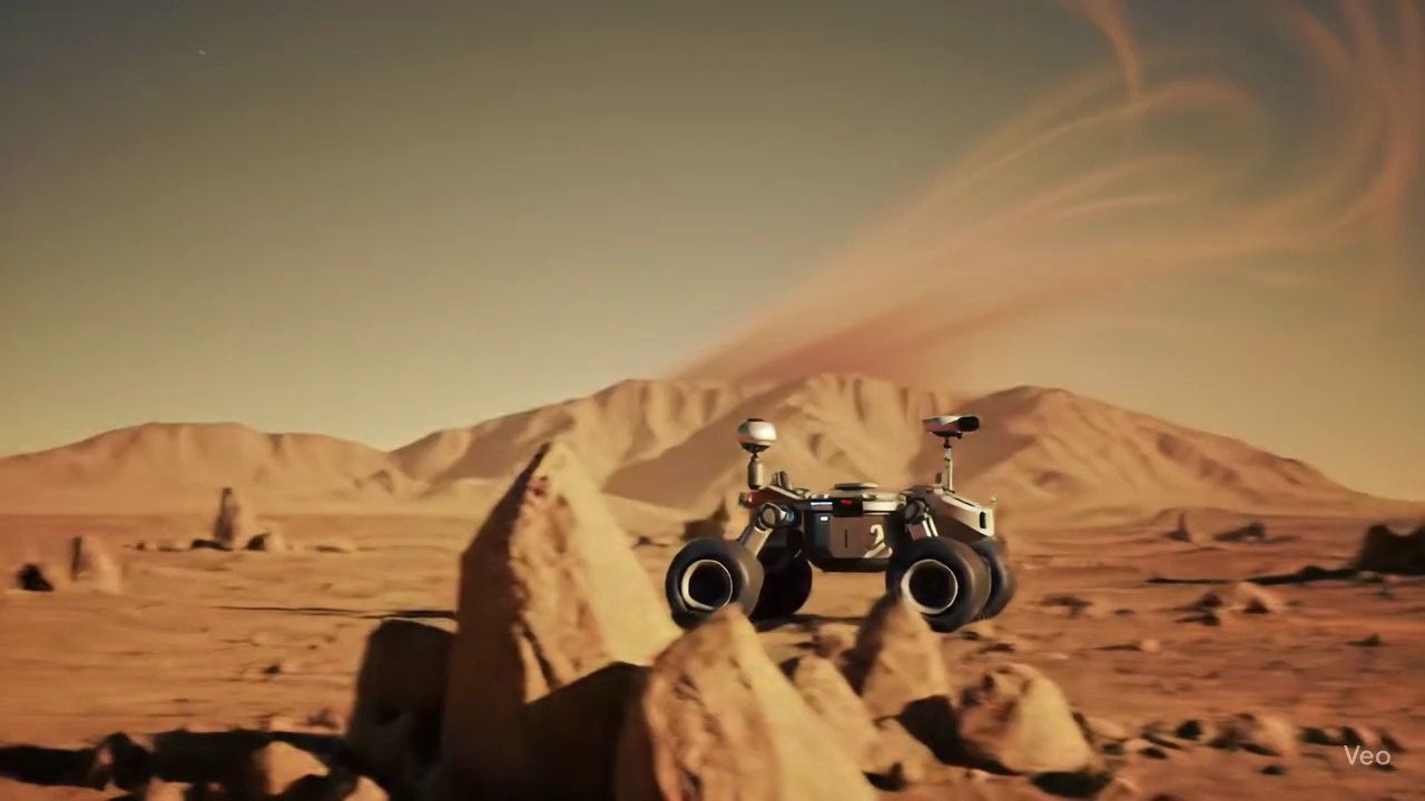 Mars Rover Desert Landscape Video – video thumbnail