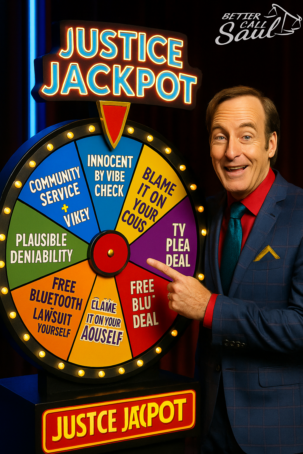 Saul Goodman Justice Jackpot Wheel