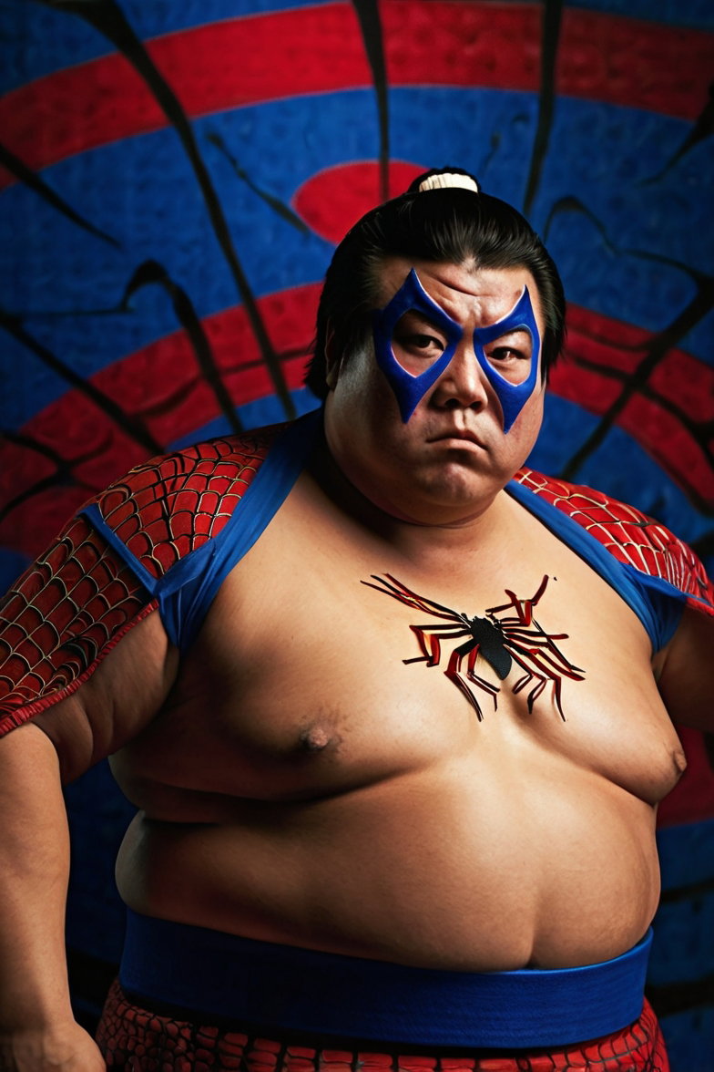 Sumo Spider Superhero Portrait 2