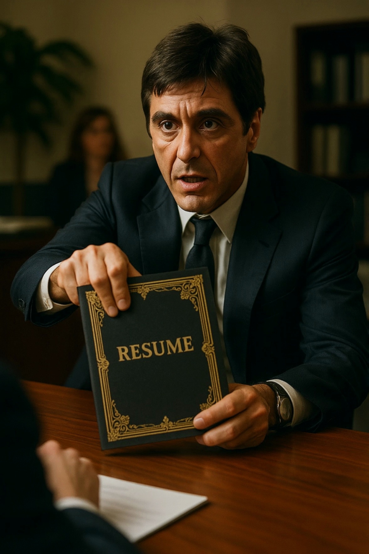 Tony Montana Resume Book Contemplation Video – video thumbnail