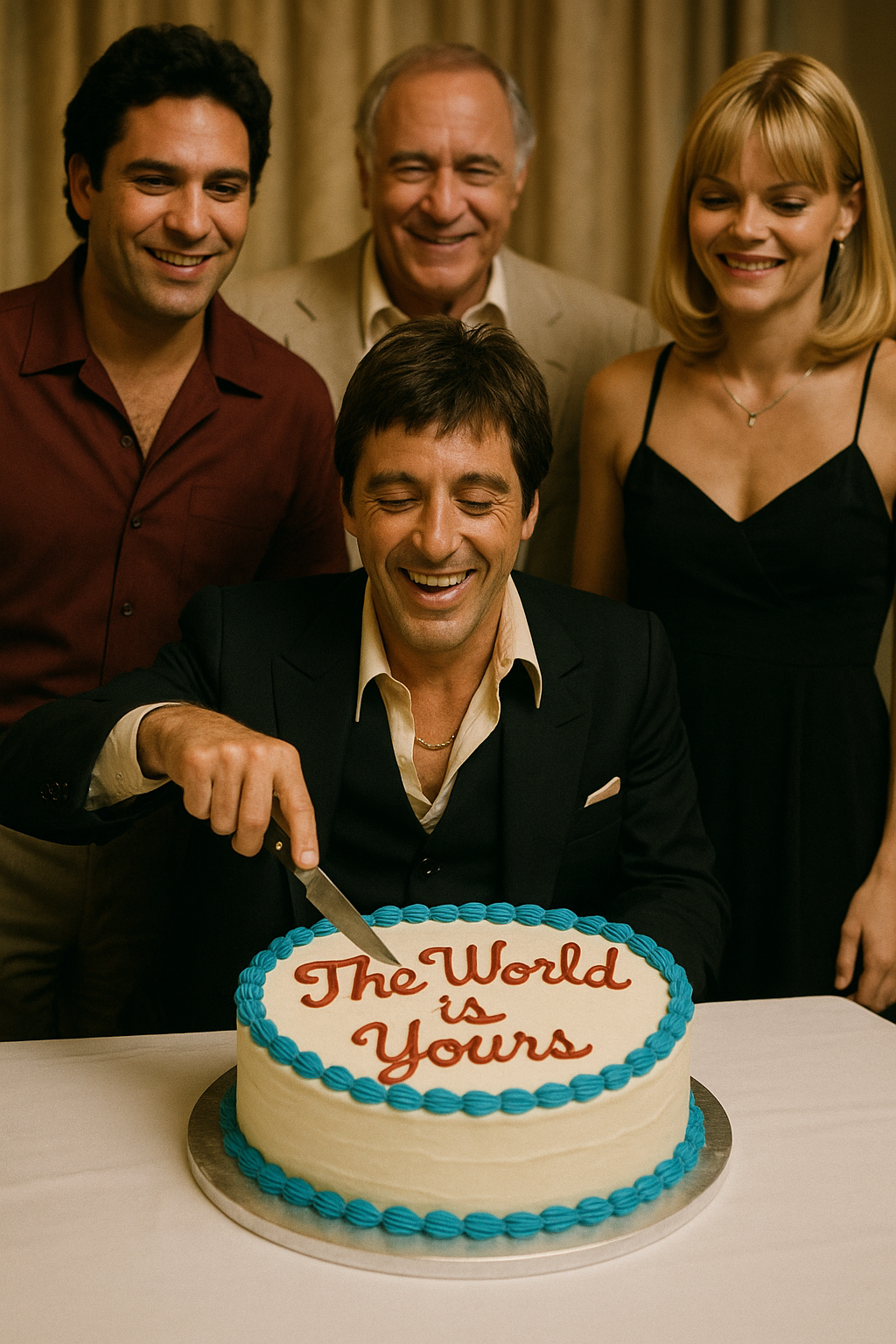 Tony Montana World Is Yours Cake Cutting
